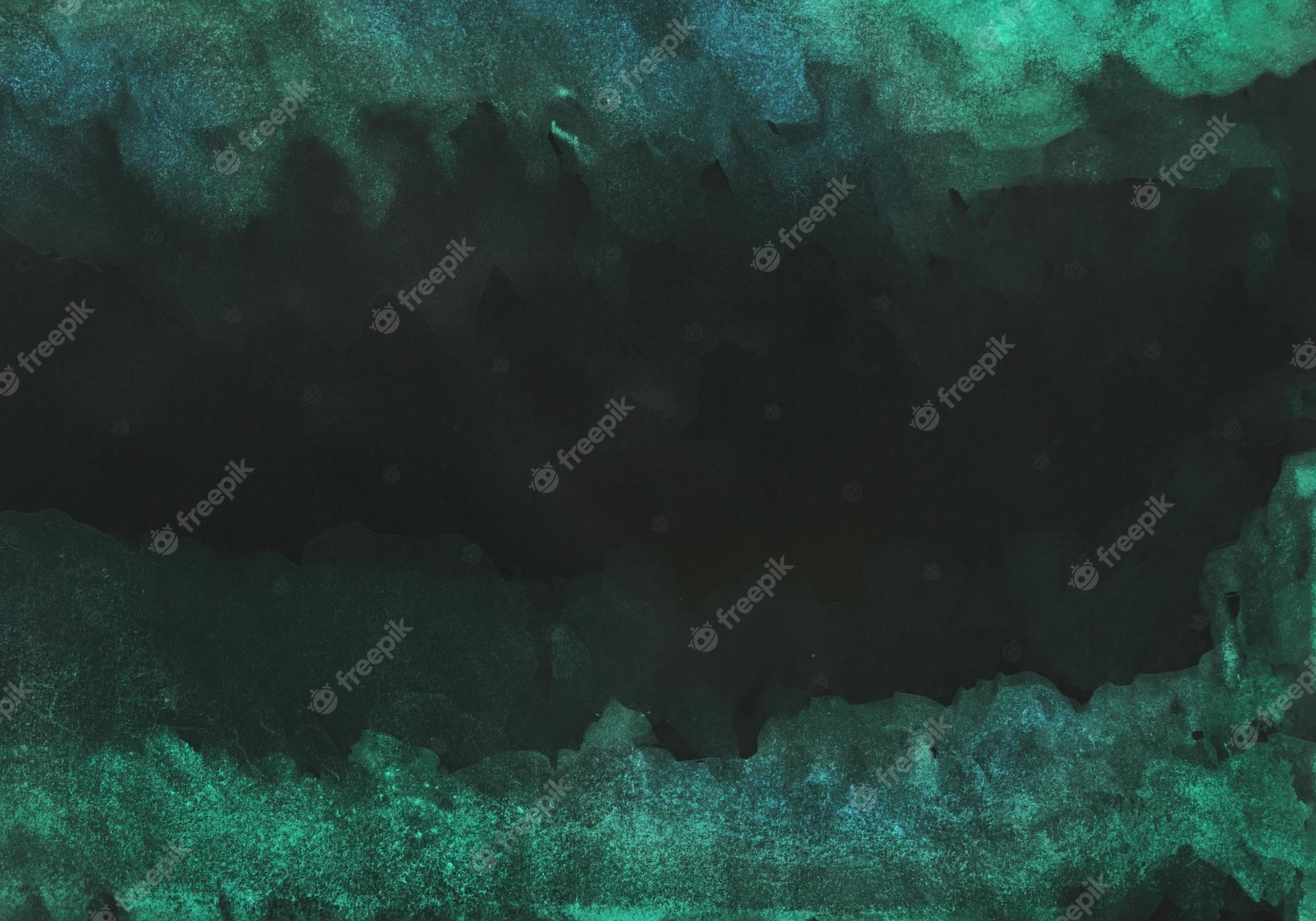 2000x1400 Dark Green Watercolor Image