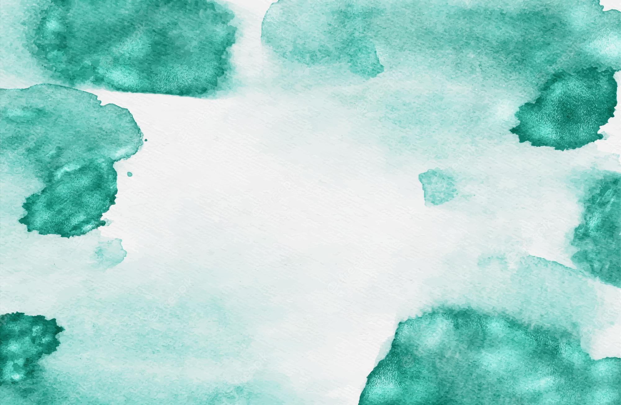 2000x1306 Free Vector. Green watercolor with glitters background
