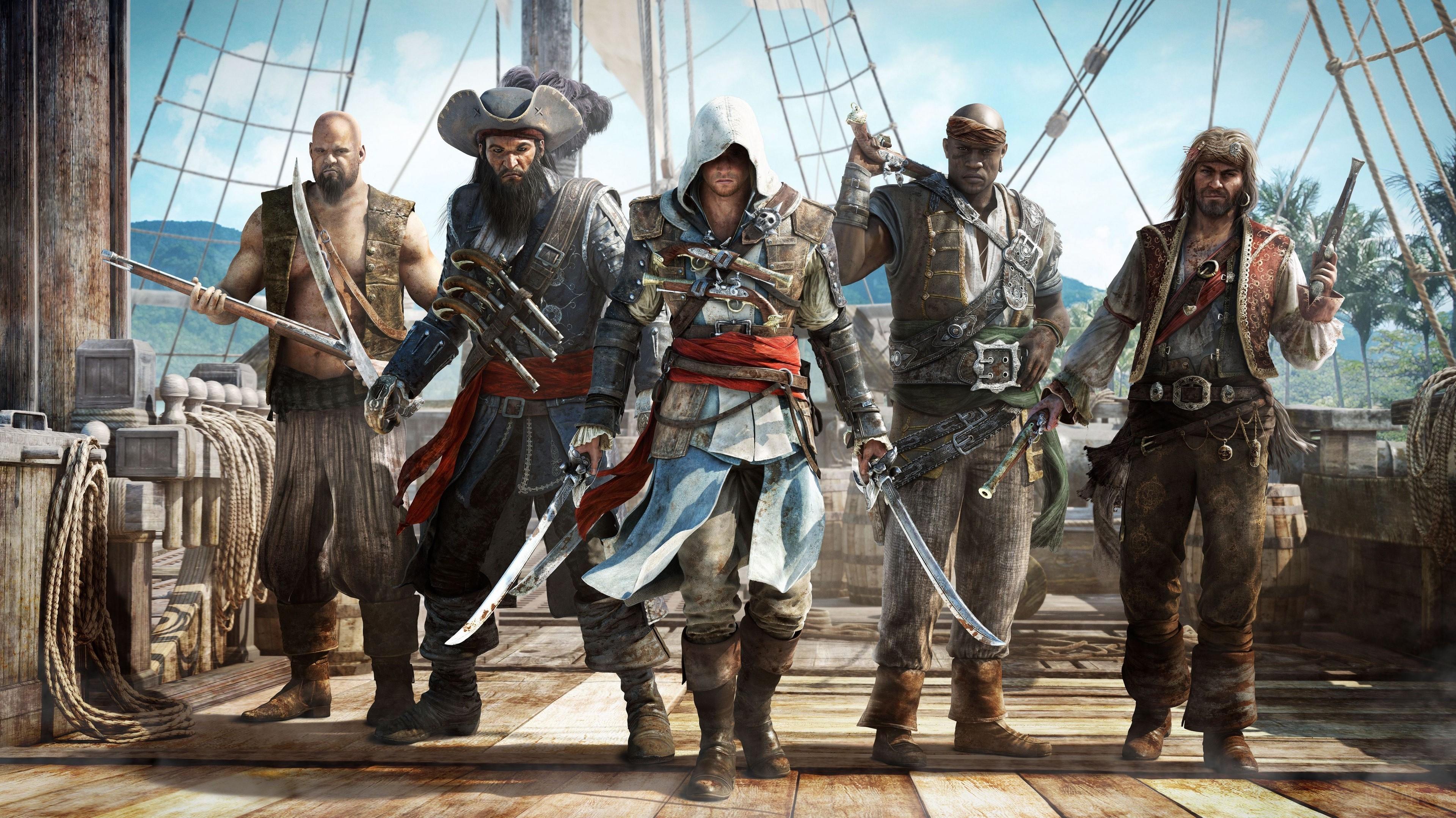 3840x2160 assassins creed, black flag, pirates 4k Gallery HD Wallpaper