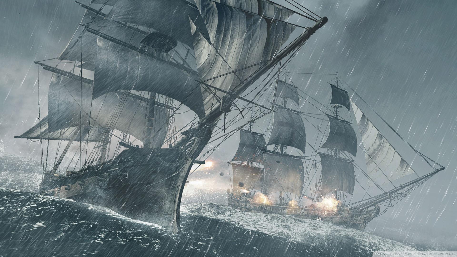 1920x1080 Assassins Creed IV Black Flag Ships Ultra HD Desktop Background Wallpaper for 4K UHD TV : Widescreen & UltraWide Desktop & Laptop : Tablet