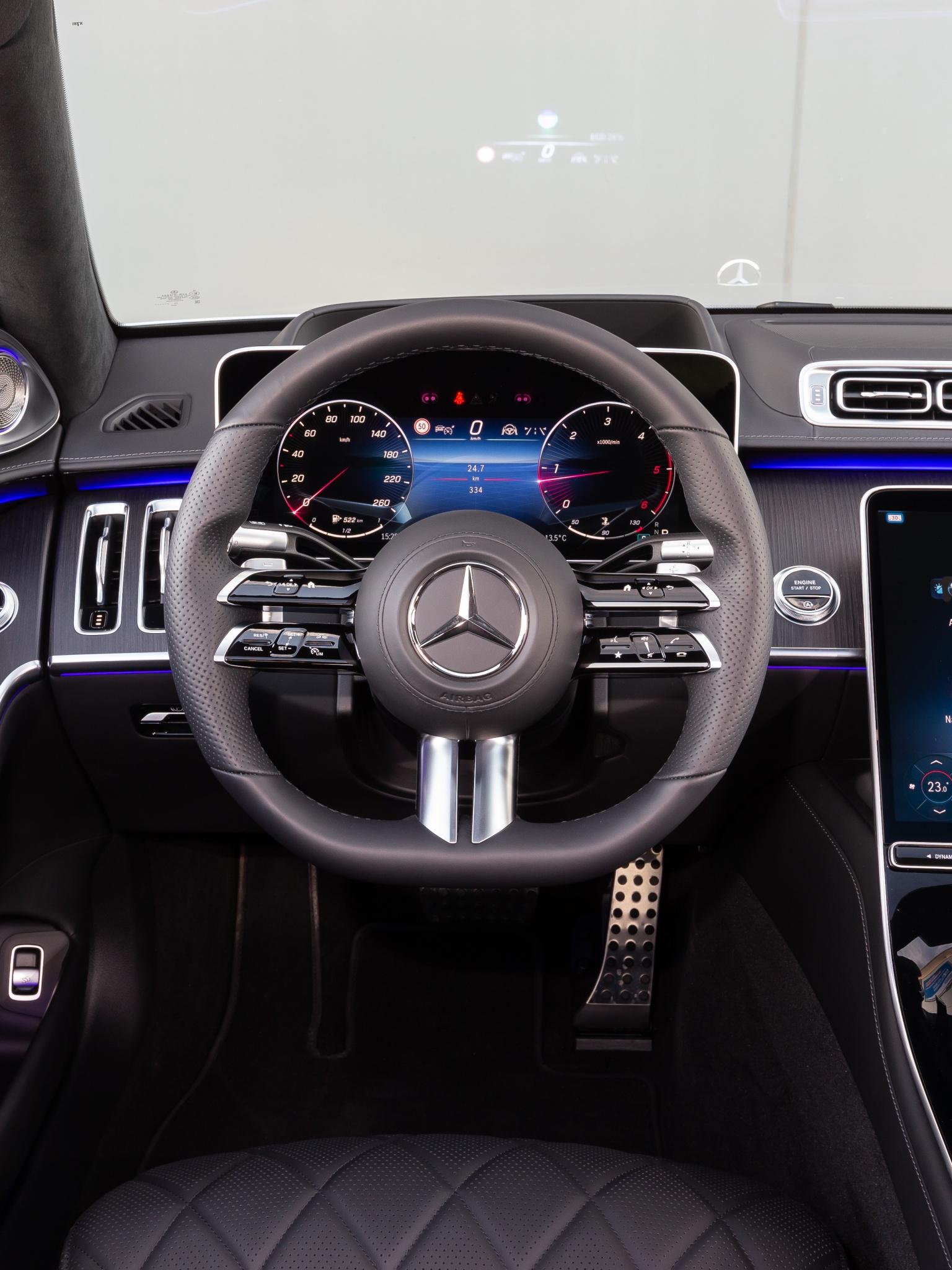 1536x2048 Mercedes Benz S 350 D AMG Line Wallpaper 4K, Interior, Cockpit, Cars