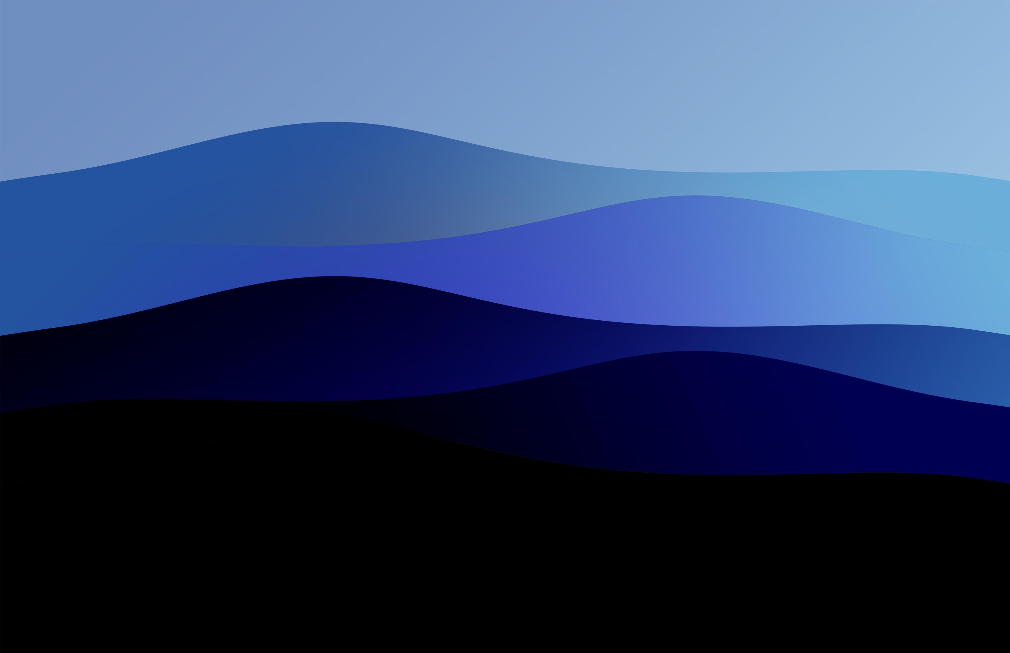 3456x2234 Abstract Wave HD Blue Wallpaper, HD Abstract 4K Wallpaper, Image and Background