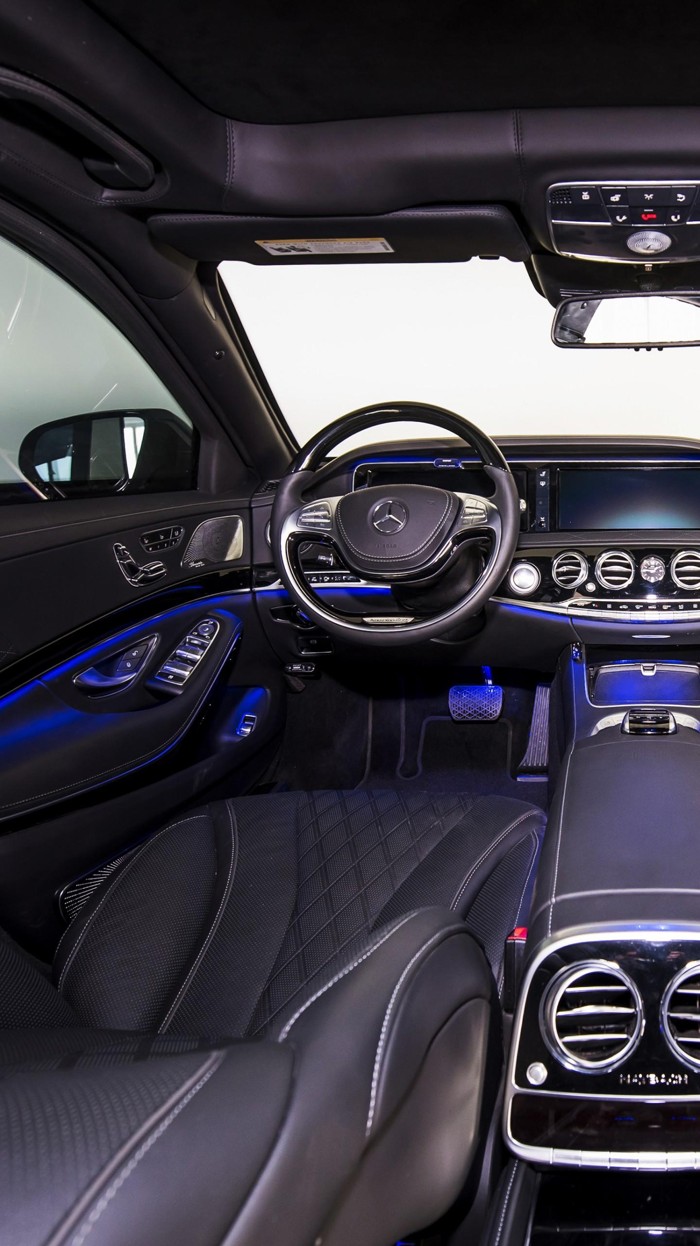 1440x2560 Wallpaper Mercedes Maybach S INKAS, Luxury Cars, Armored Car, Interior, Cars & Bikes