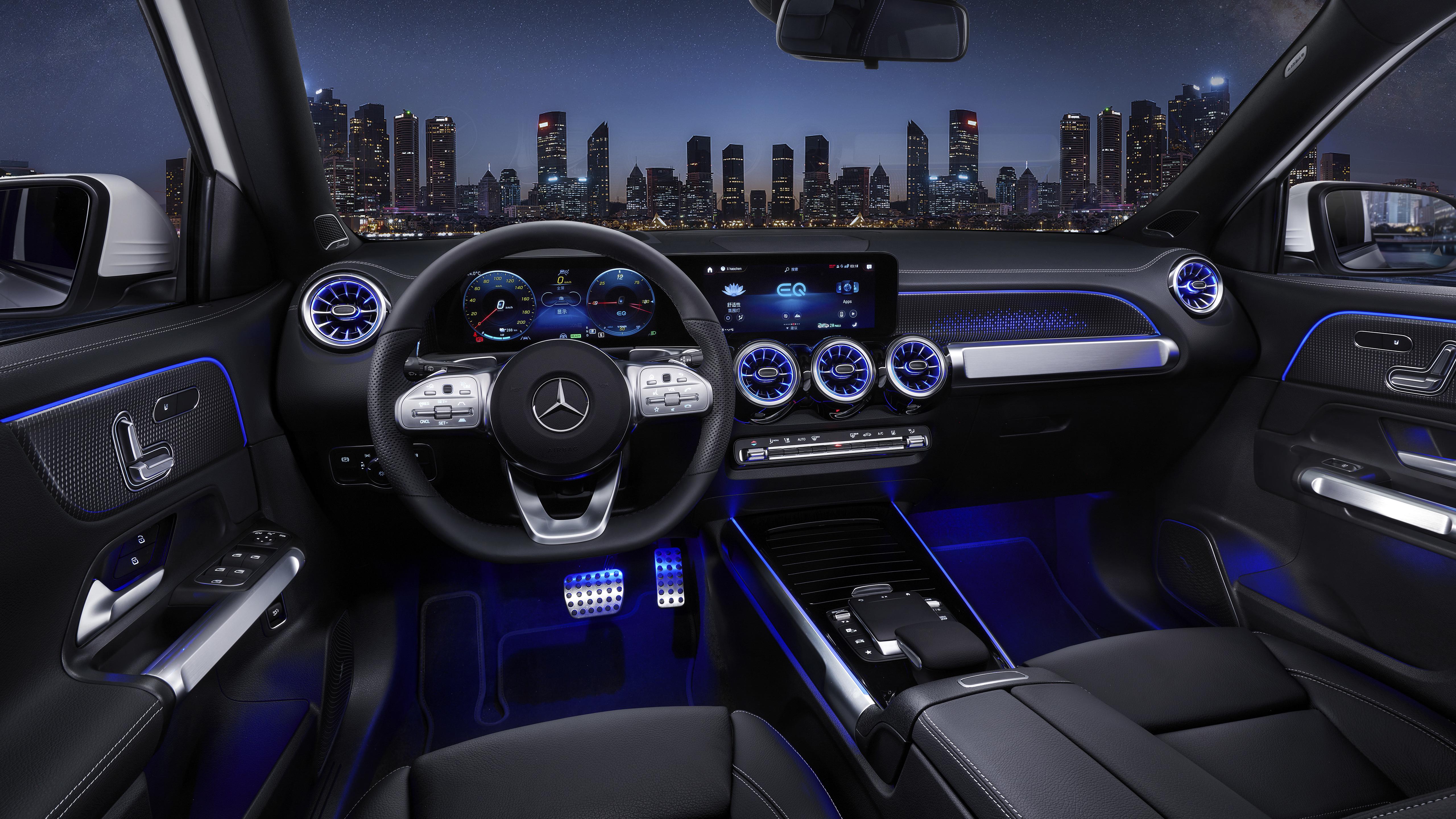 5120x2880 Mercedes Benz EQB 350 4MATIC AMG Line 2021 5K Interior Wallpaper Car Wallpaper