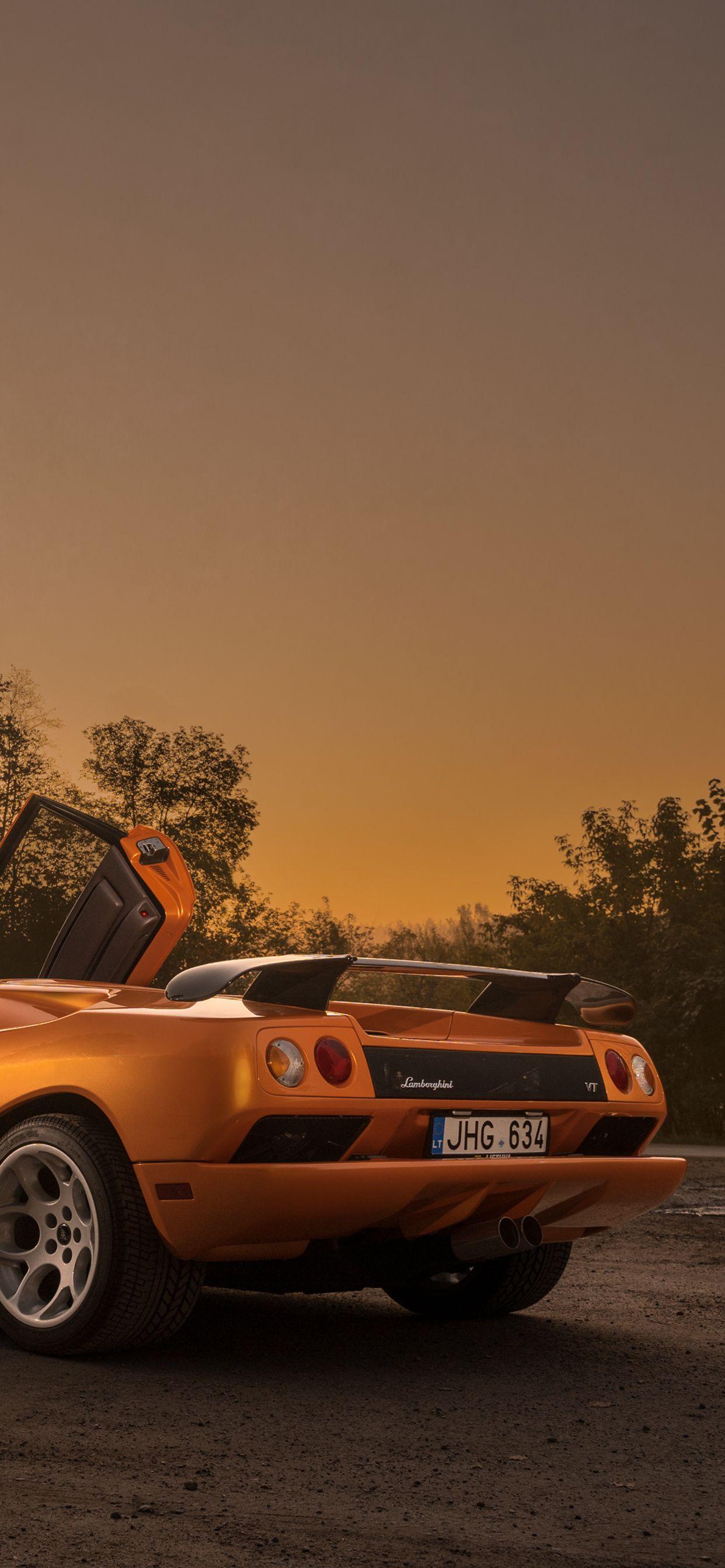 1242x2688 Lamborghini Diablo HD iPhone Wallpaper