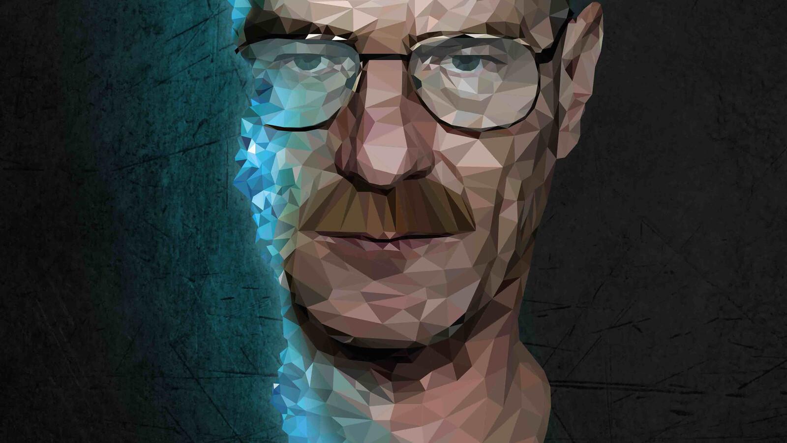 1600x900 Walter White In Breaking Bad 4k Low Poly 1600x900 Resolution HD 4k Wallpaper, Image, Background, Photo and Picture