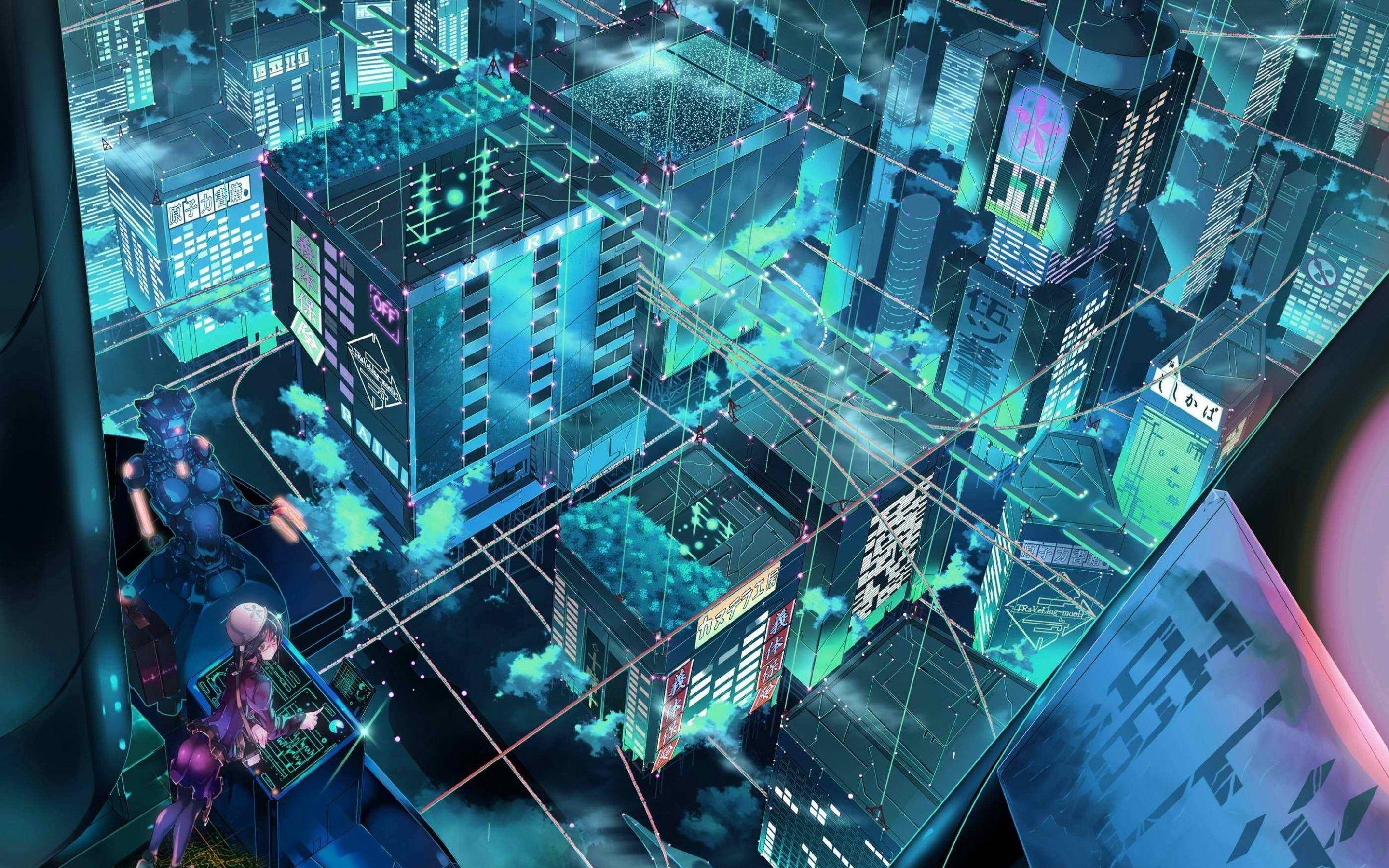 2880x1800 Anime Scenery Wallpaper