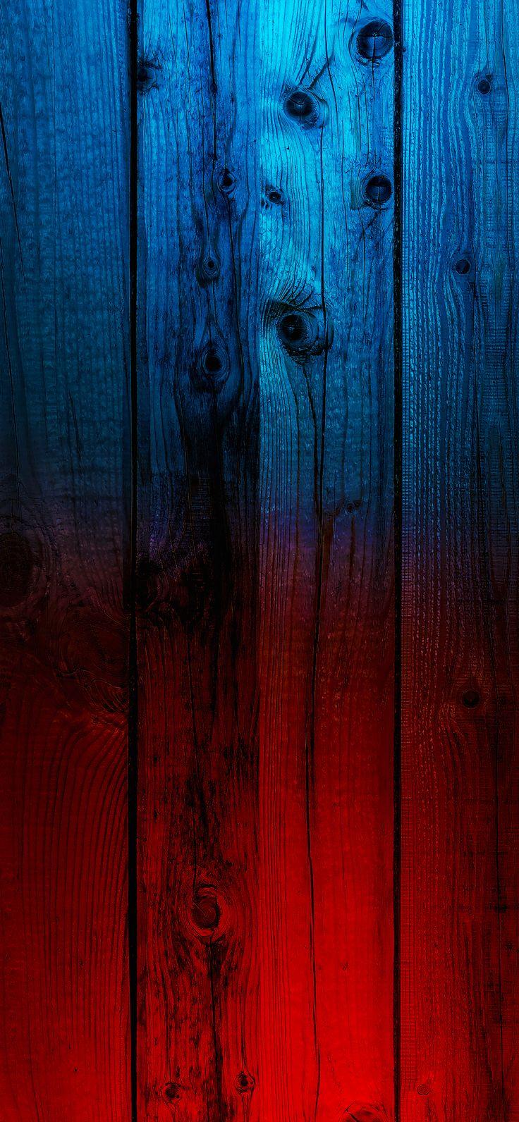 736x1592 Wooden Wall Blue and Red. Black and blue wallpaper, Red wallpaper, Abstract iphone wallpaper