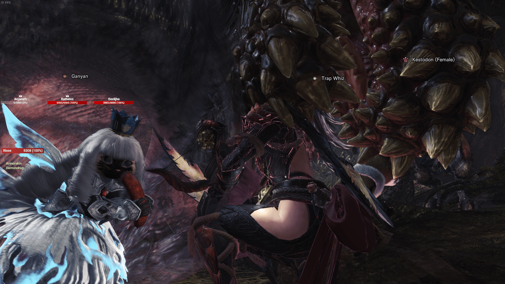 1920x1080 I previously posted a screenshot of me dying to Savage Deviljho in MHGU. Months later, his green cousin followed me to World for some nom nom