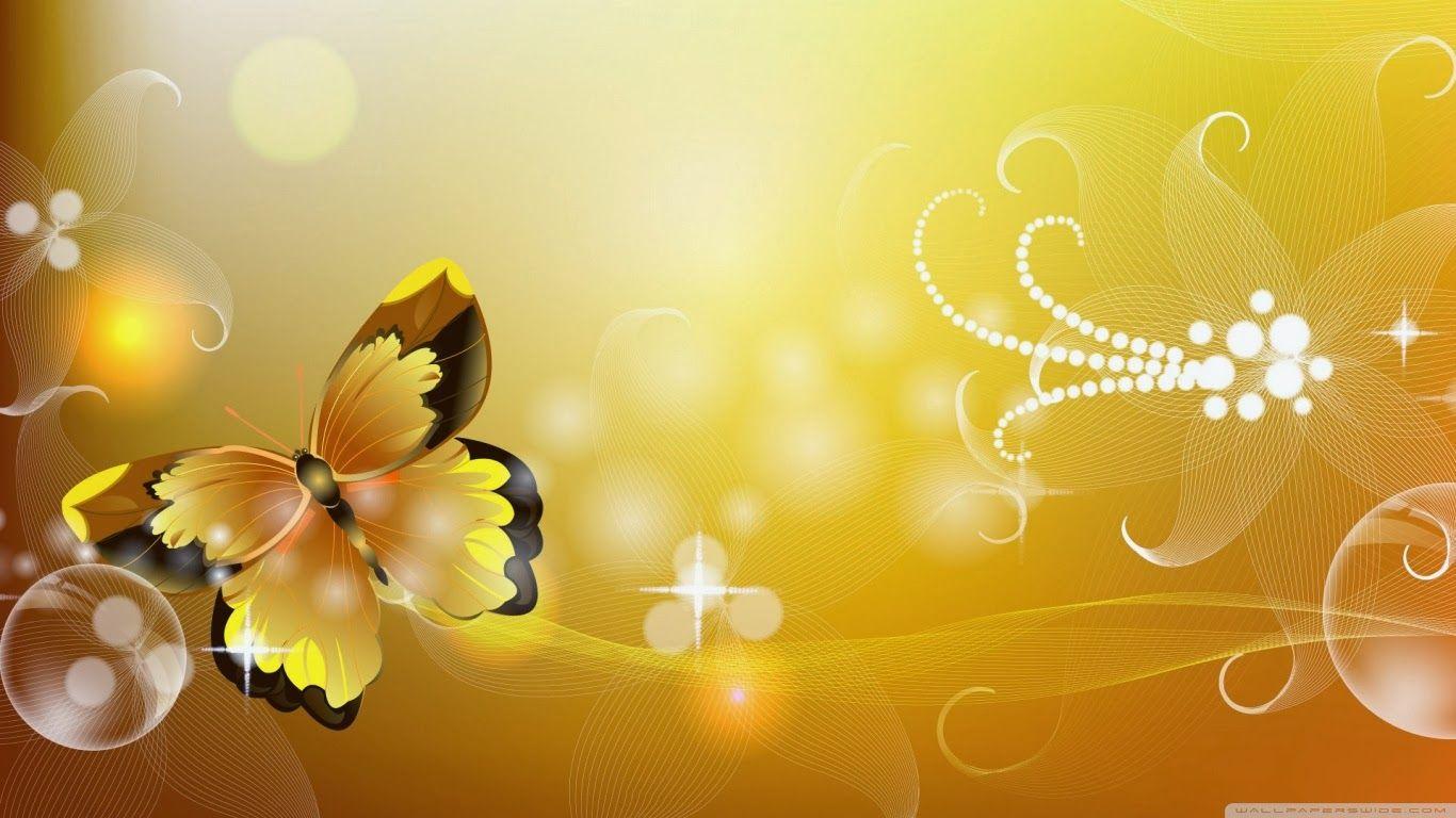 1366x768 Yellow butterfly wallpaper desktop wallpaper 2014