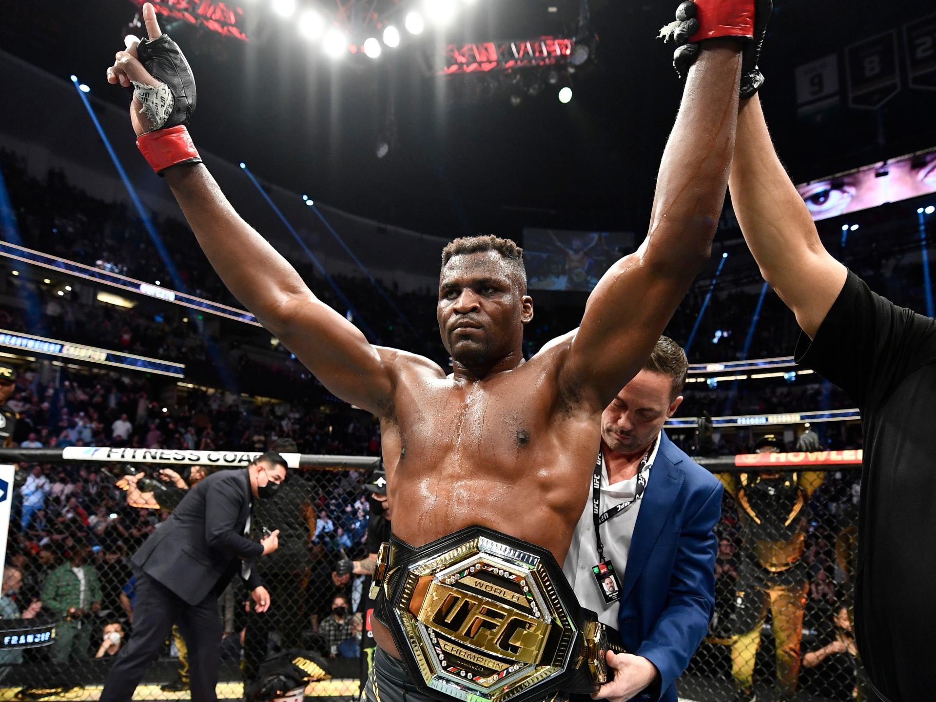 1920x1440 Francis Ngannou breaks silence after being stripped of UFC HW title with Jon Jones and Ciryl Gane to fight for belt. The US Sun