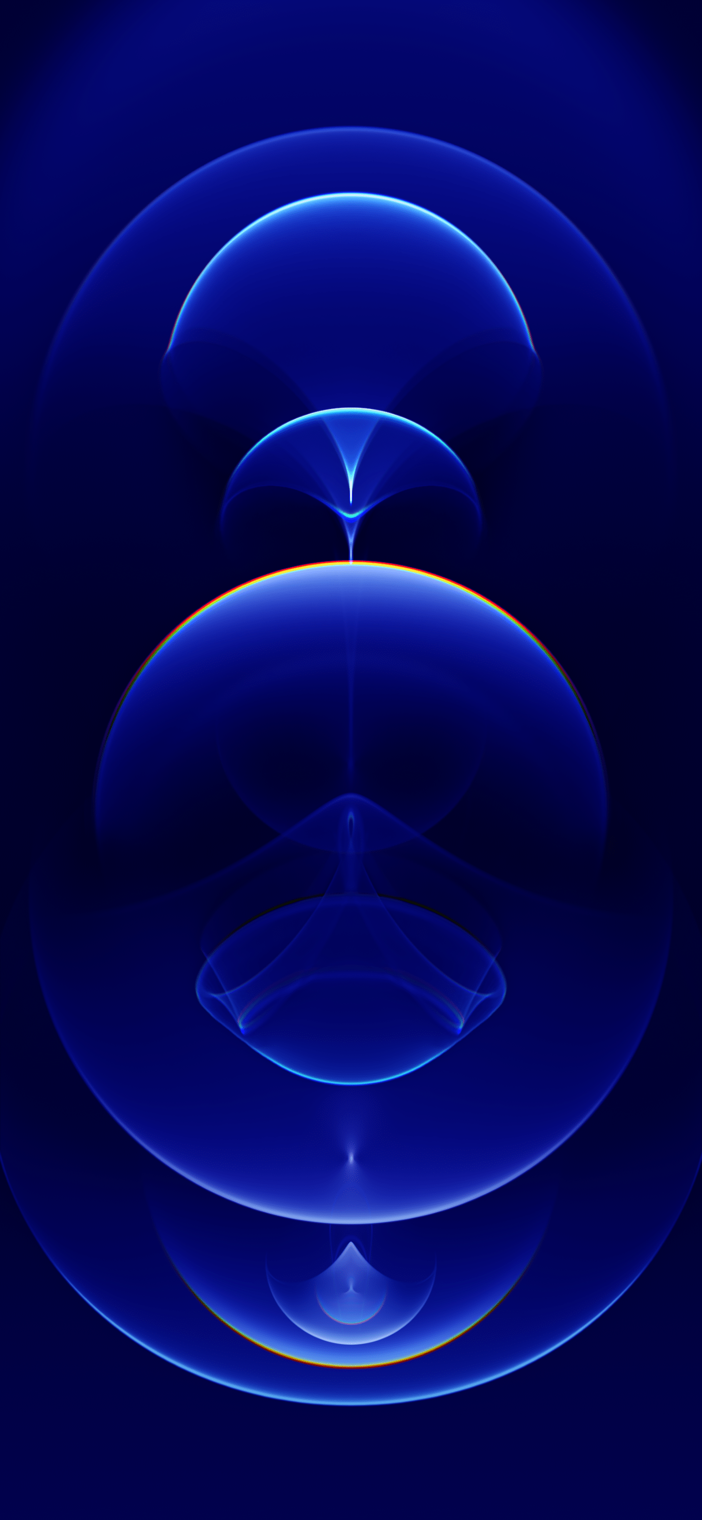1404x3040 4K iPhone Blue Wallpaper
