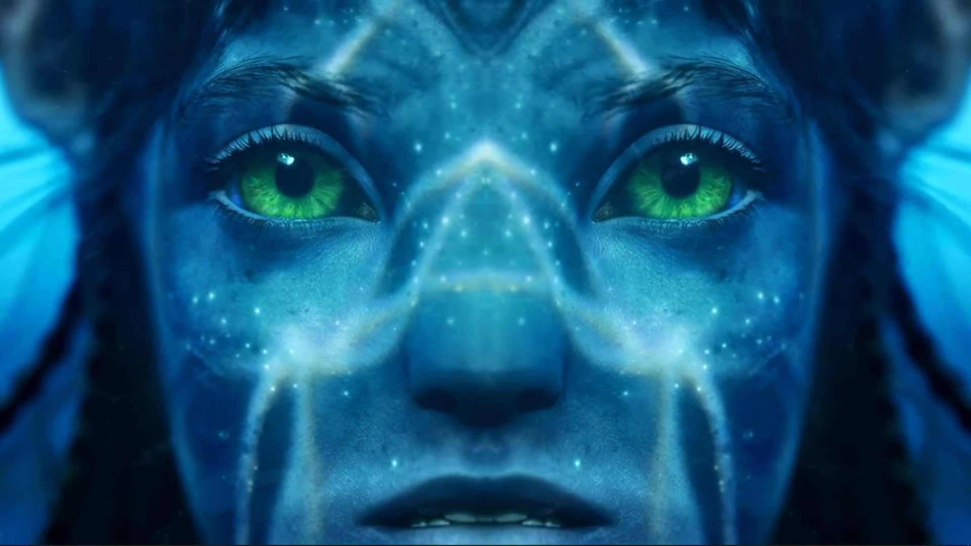 1920x1080 Avatar 2. The Way of Water. Blue Face 4K Quality Desktop Wallpaper