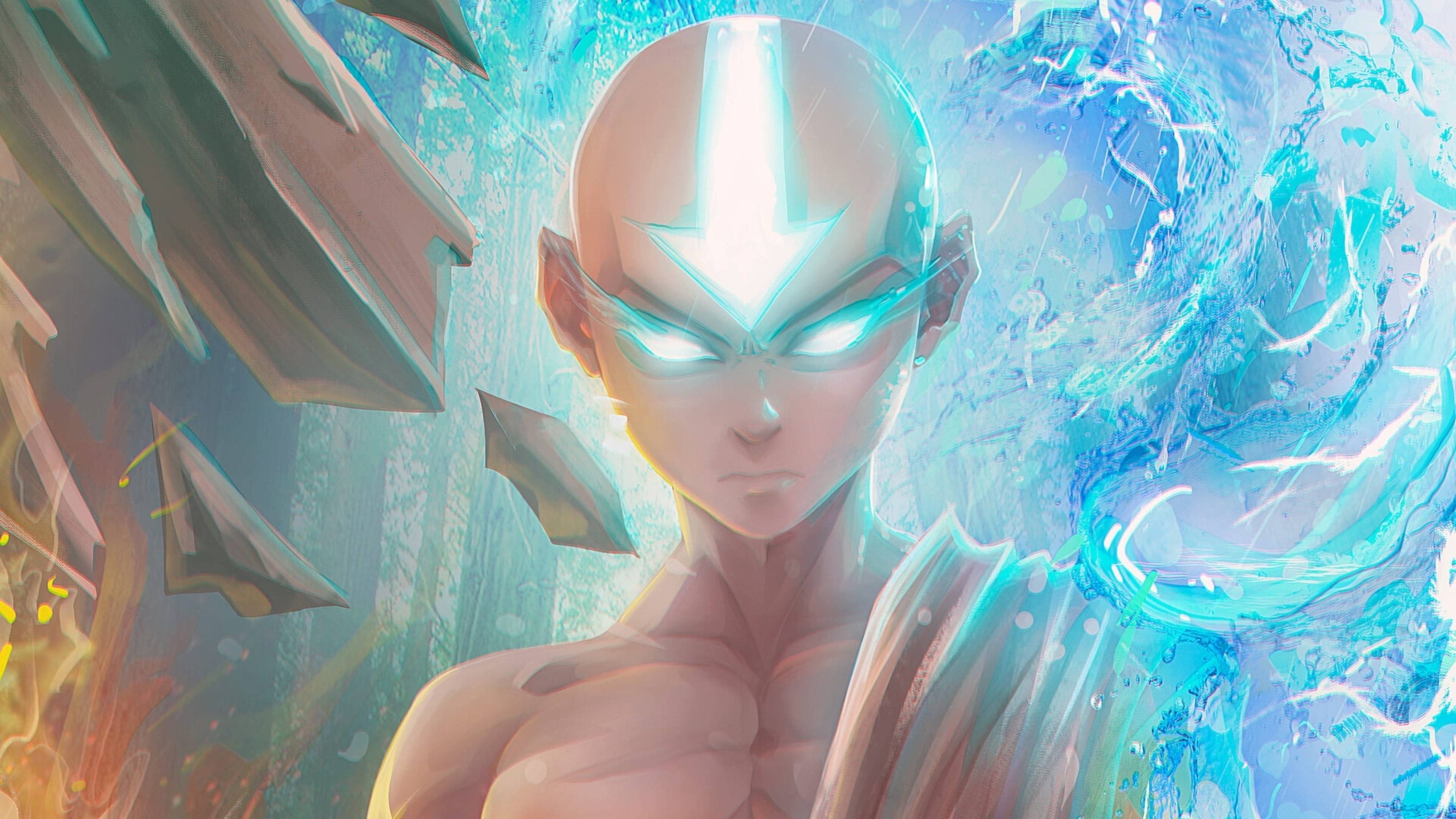 3840x2160 Aang Fan Digital Art Avatar 4K Wallpaper, HD Anime 4K Wallpaper, Image, Photo and Background