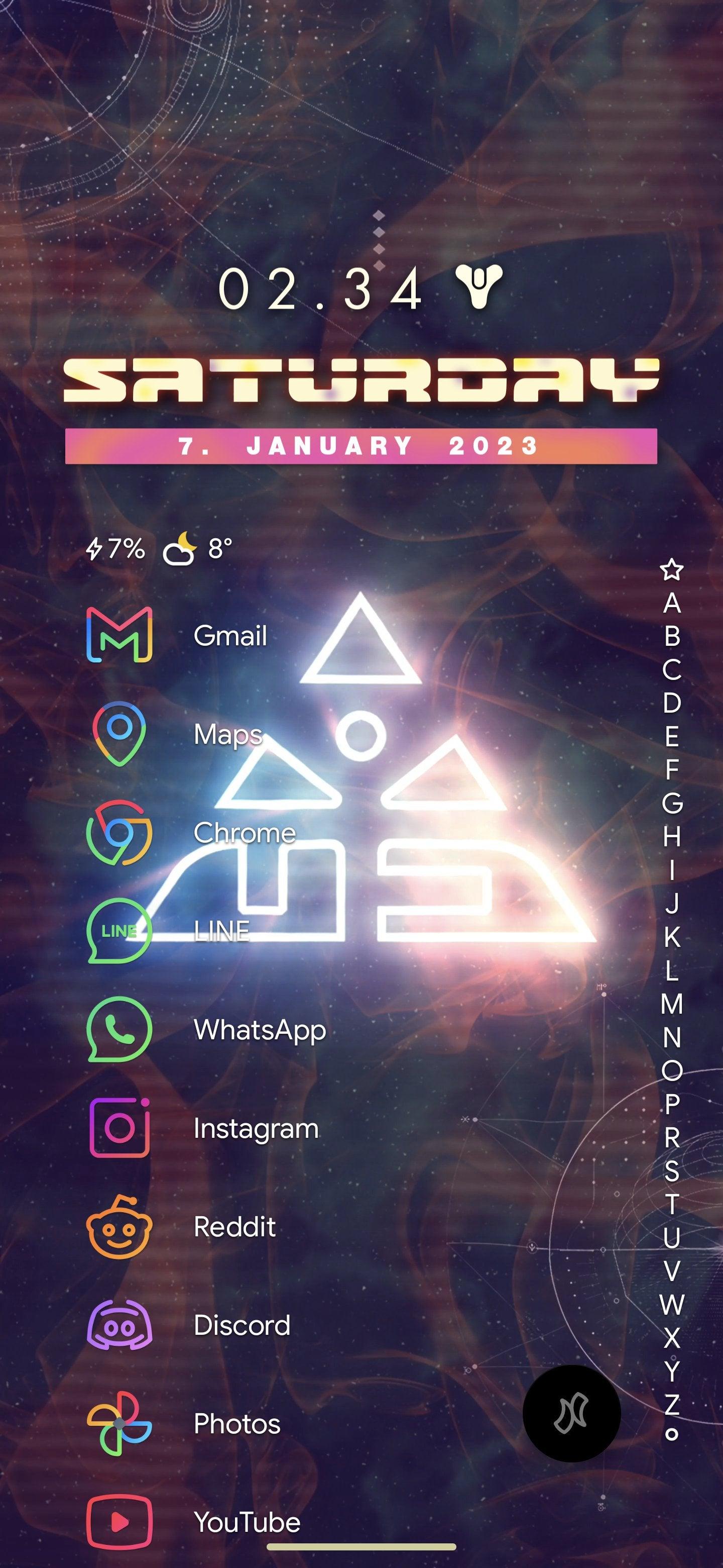 1440x3120 Lightfall wallpaper, theme, KWGT widgets, and live wallpaper