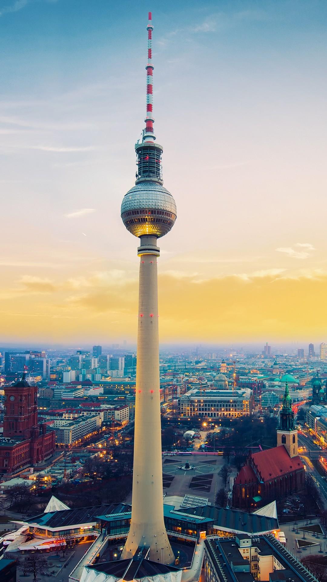 1080x1920 Wallpaper fernsehturm, berlin, tv tower, germany, Architecture