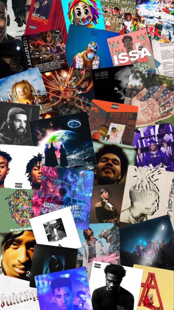675x1200 album cover collage wallpaper