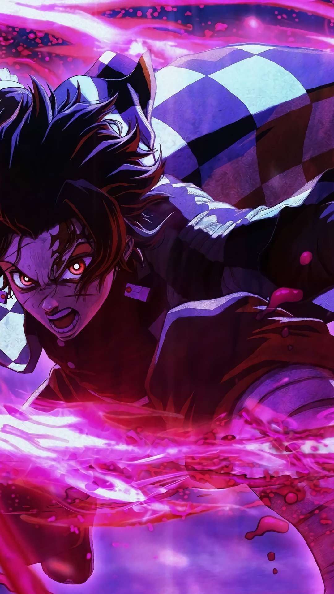 1080x1920 Purple Anime Wallpaper for iPhone and Android