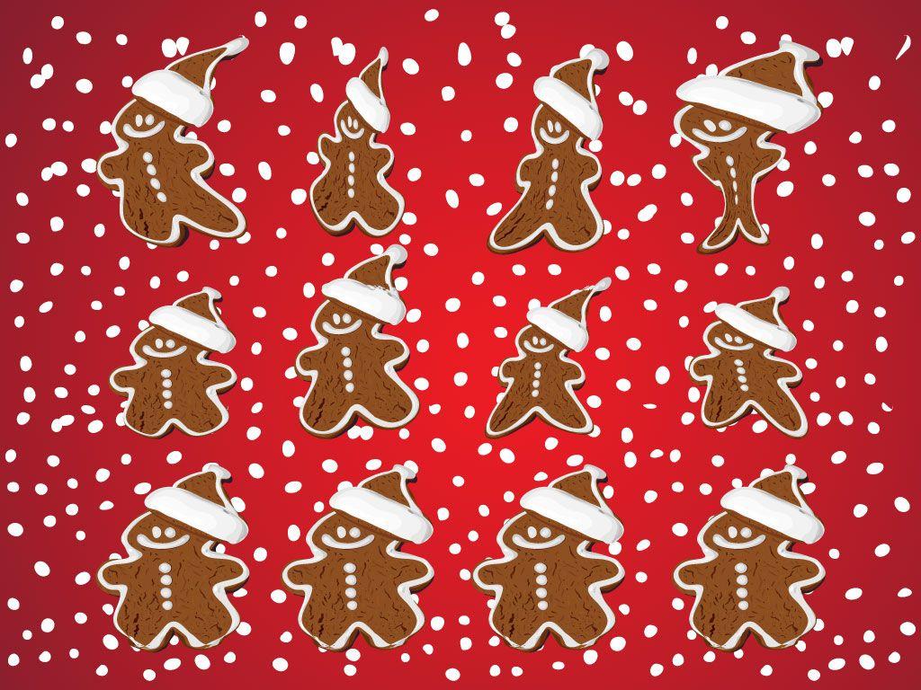 1024x768 Gingerbread Wallpaper. Christmas