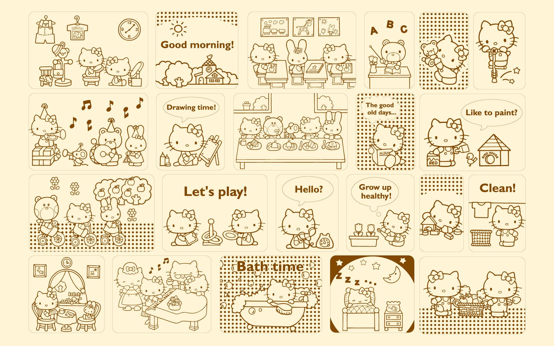 1920x1200 Hello Kitty Background for Laptops