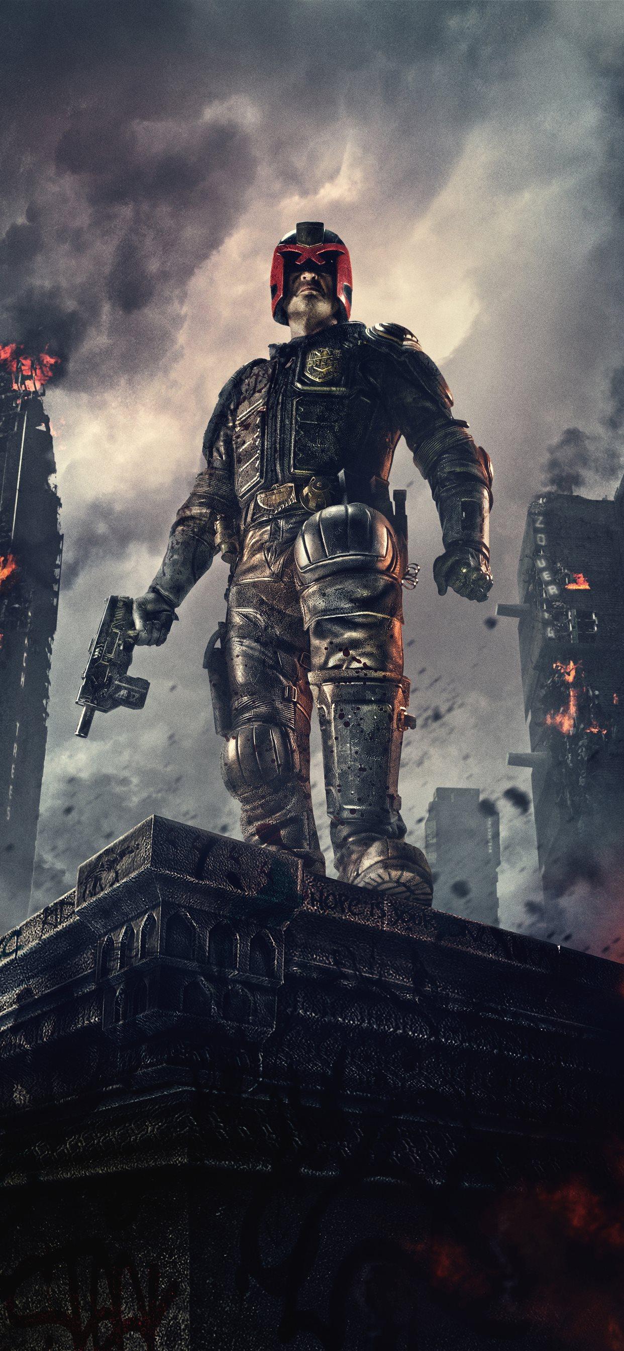 1242x2688 dredd iPhone X Wallpaper Free Download
