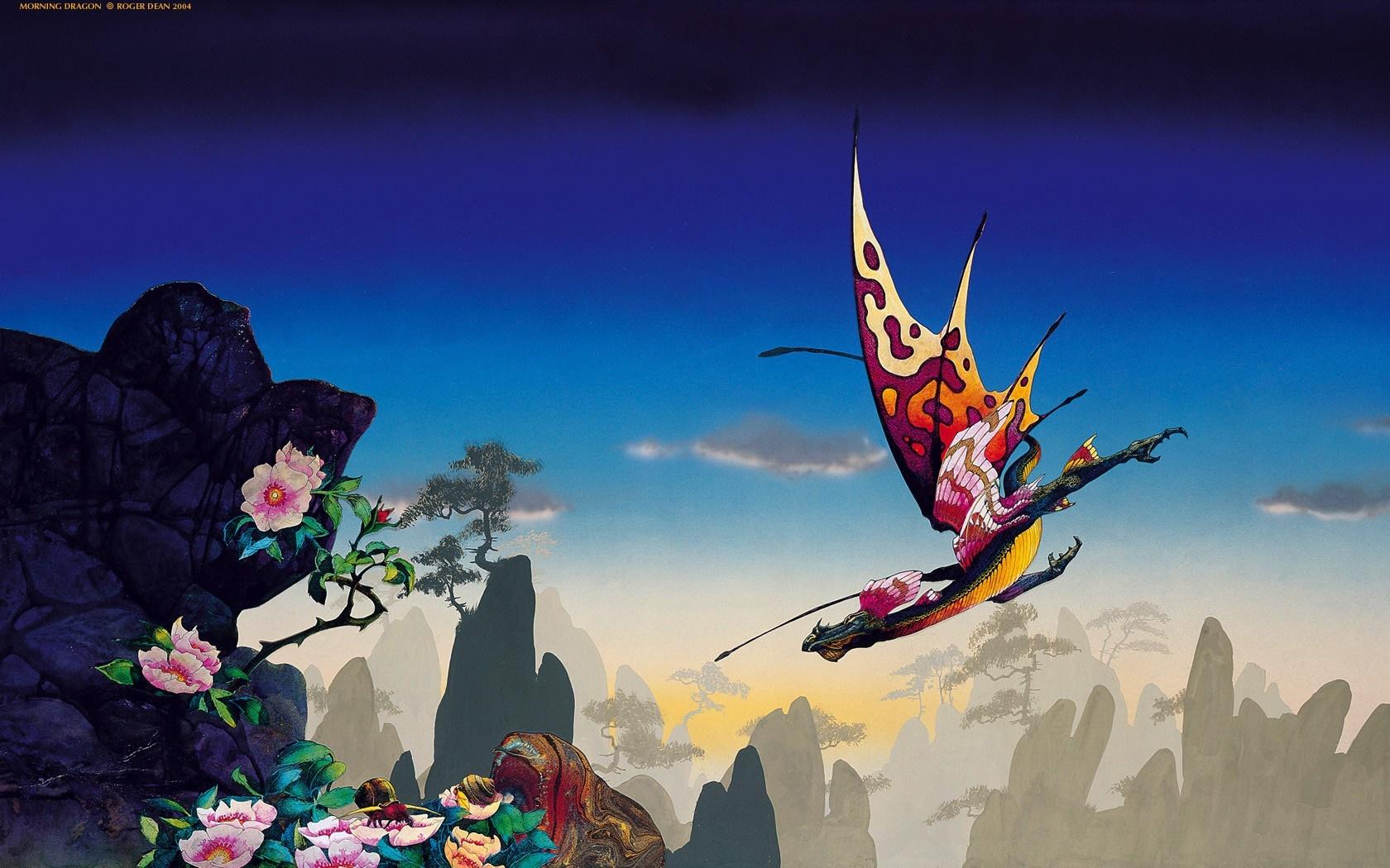 1680x1050 illustration, fantasy art, dragon, Toy, Roger Dean, screenshot, computer wallpaper, extreme sport Gallery HD Wallpaper
