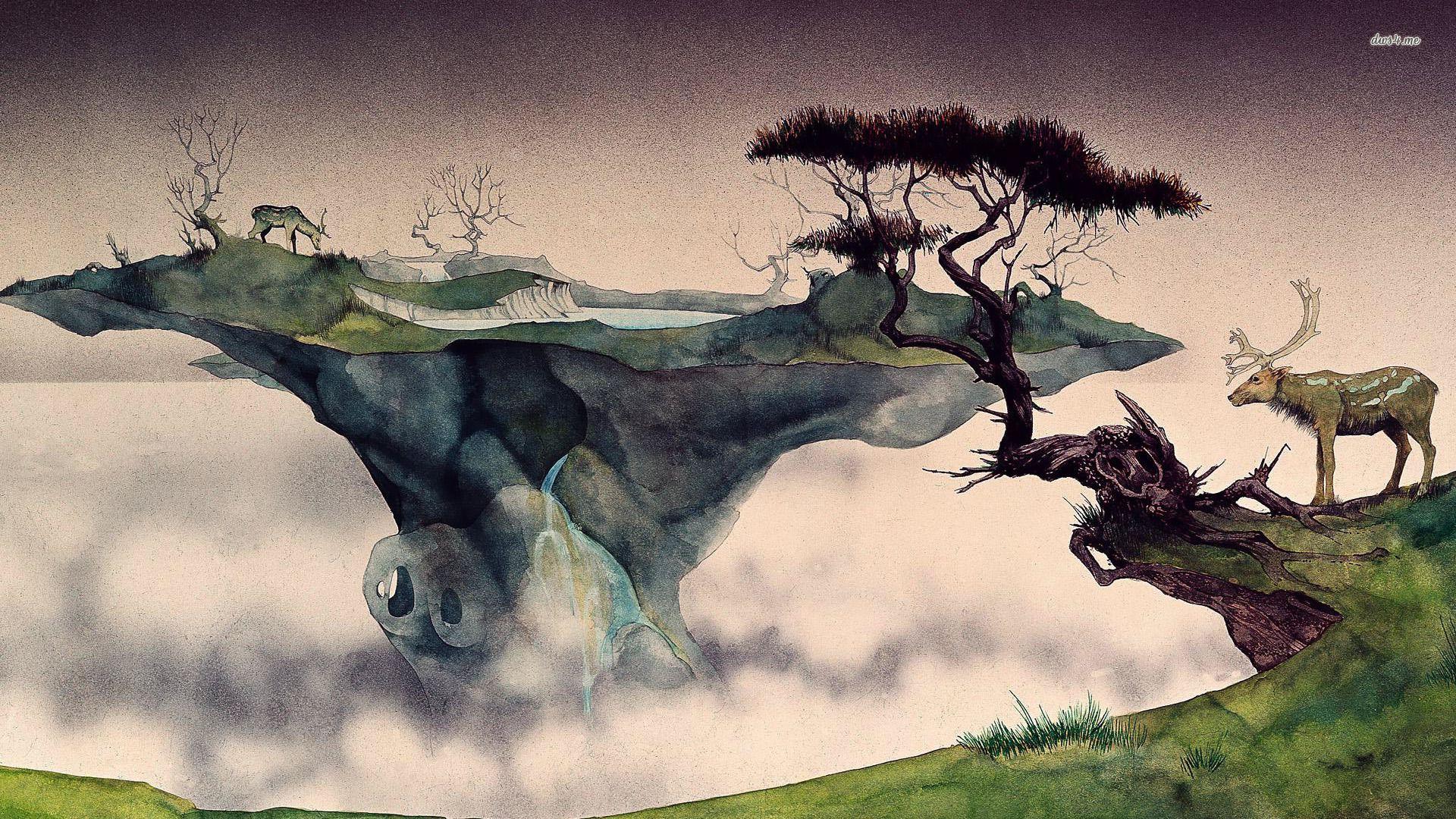 1920x1080 Wallpaper _ inconceivable worlds of Roger Dean. Roger dean, 70s sci fi art, Album art