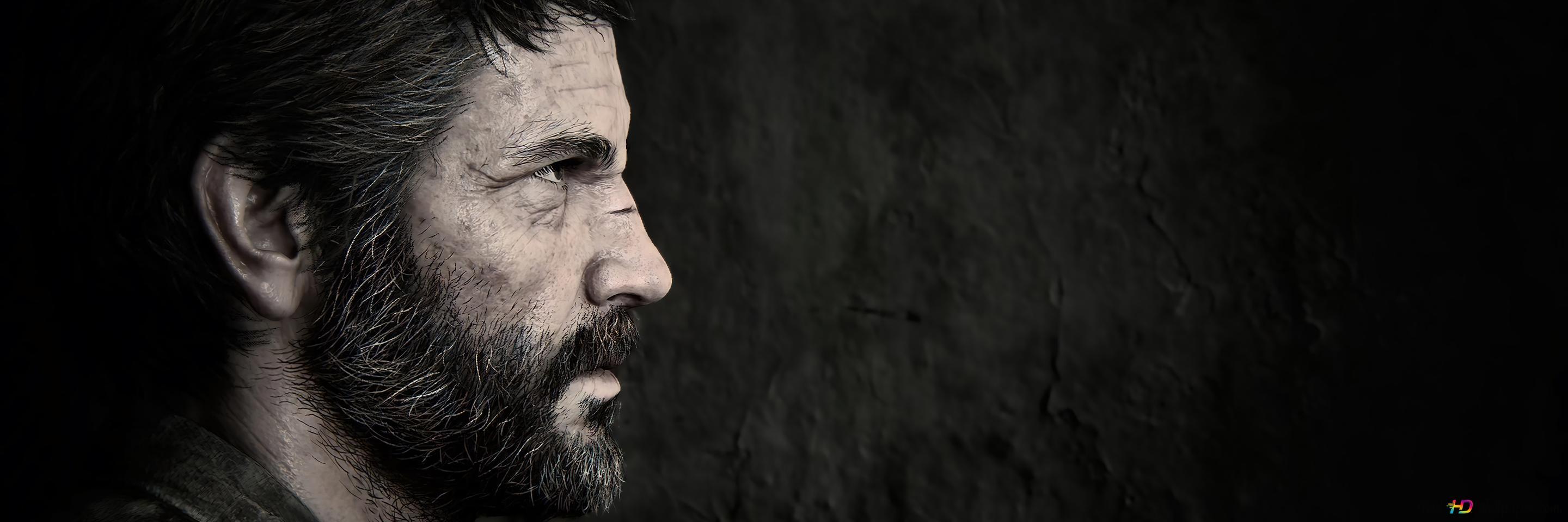 2880x960 Joel from The last of Us Part 1 remake 4K wallpaper download
