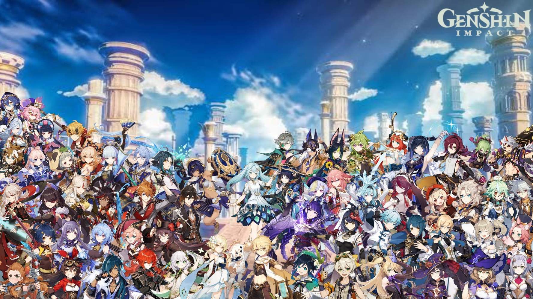 1778x1000 All Genshin Characters Desktop Wallpaper! Up To Alhaitham, Couldn't Get A Good One Of Yaoyao (yes There Are Some Ships). Please Read Description For More Info About Copyright Terms Reposting Terms