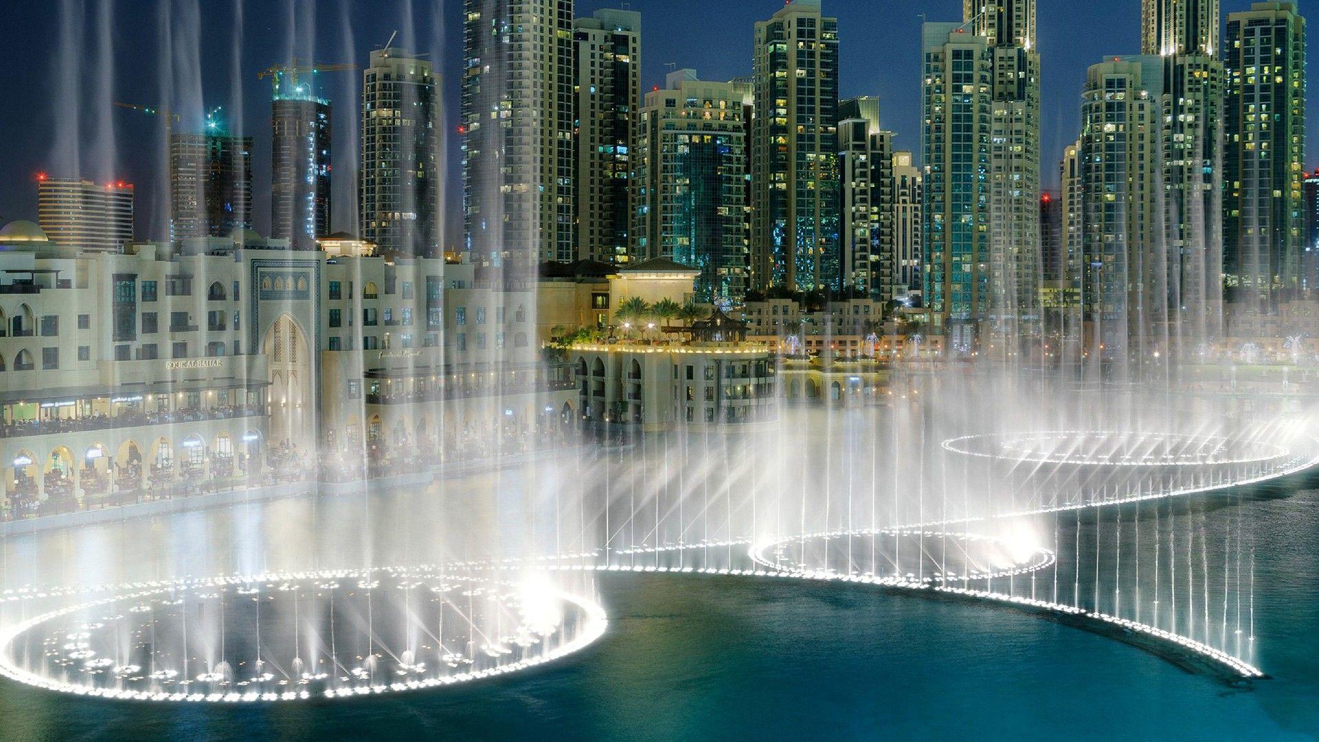 1920x1080 Fountains Wallpaper