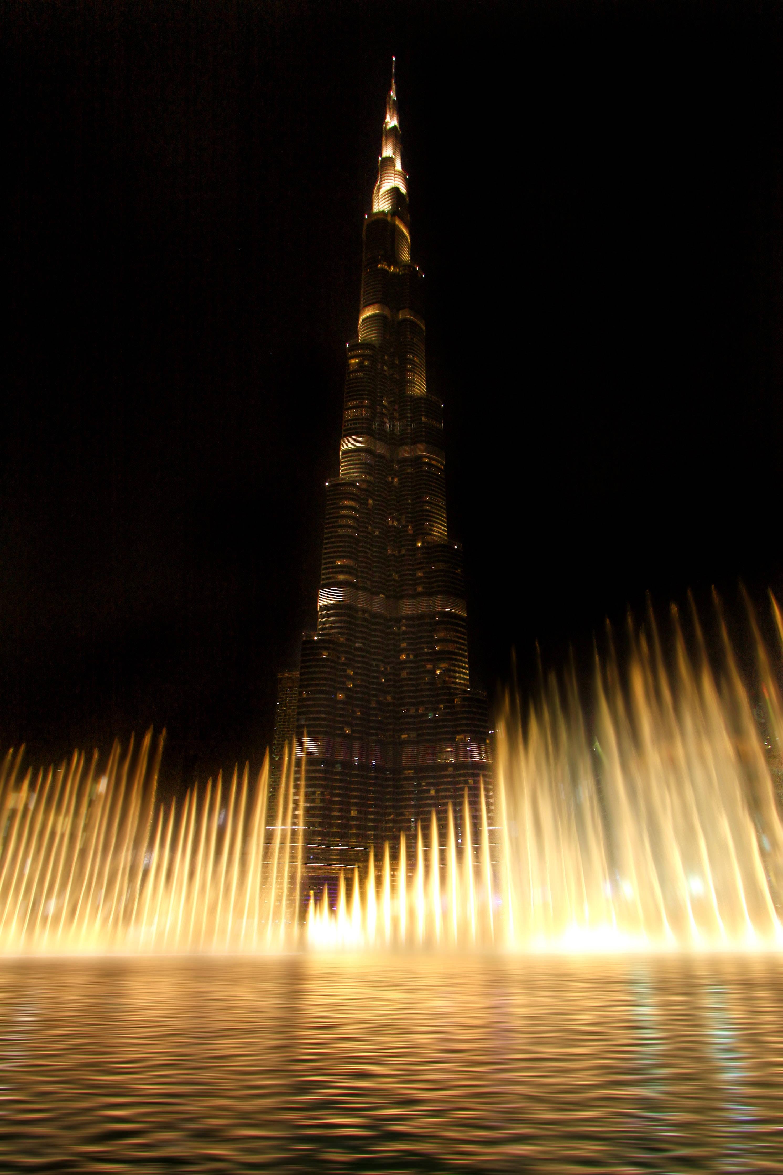 2982x4472 Download Fountain At Burj Khalifa Wallpaper