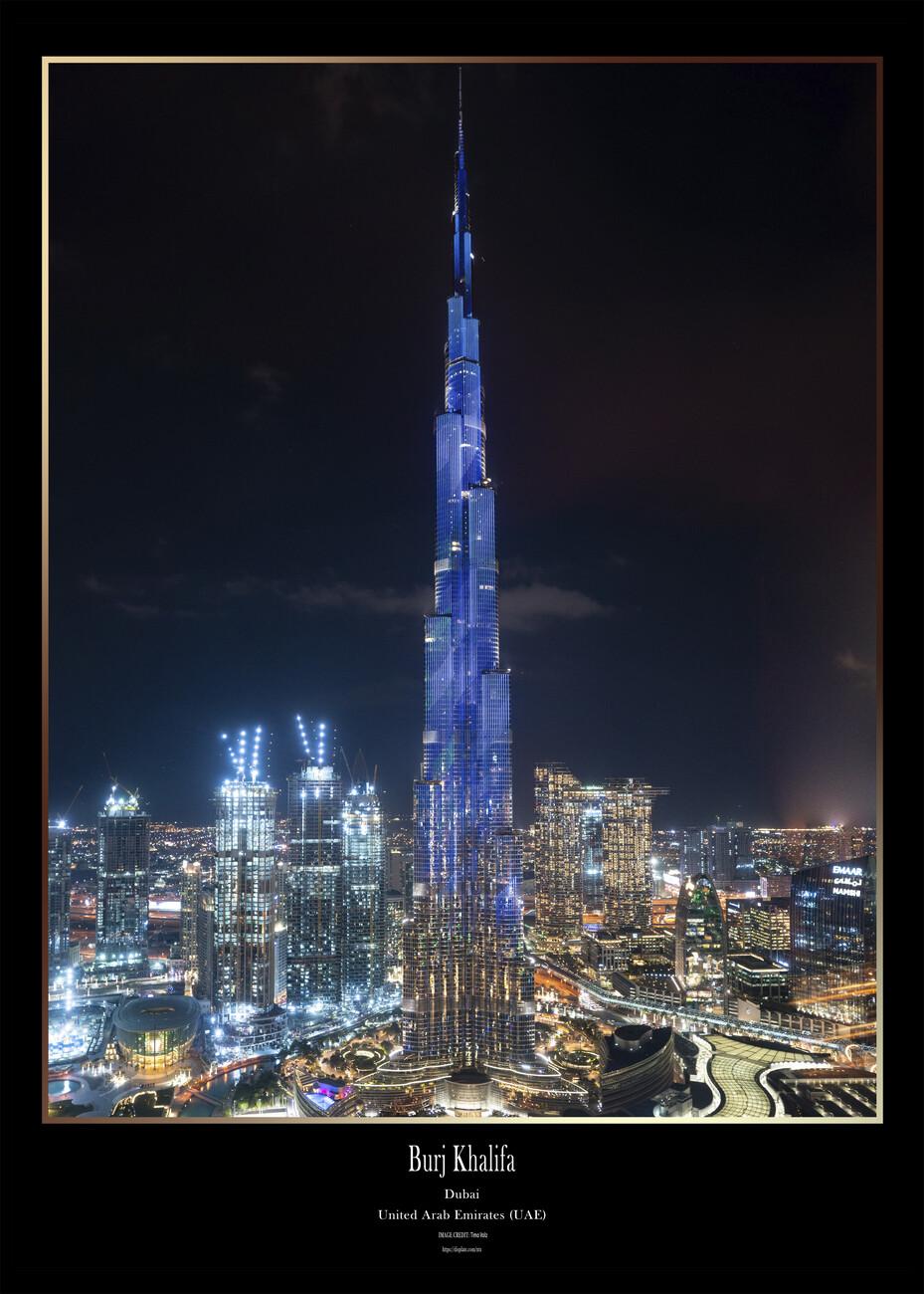 929x1300 Burj Khalifa, United Arab Emirates Wall Mural