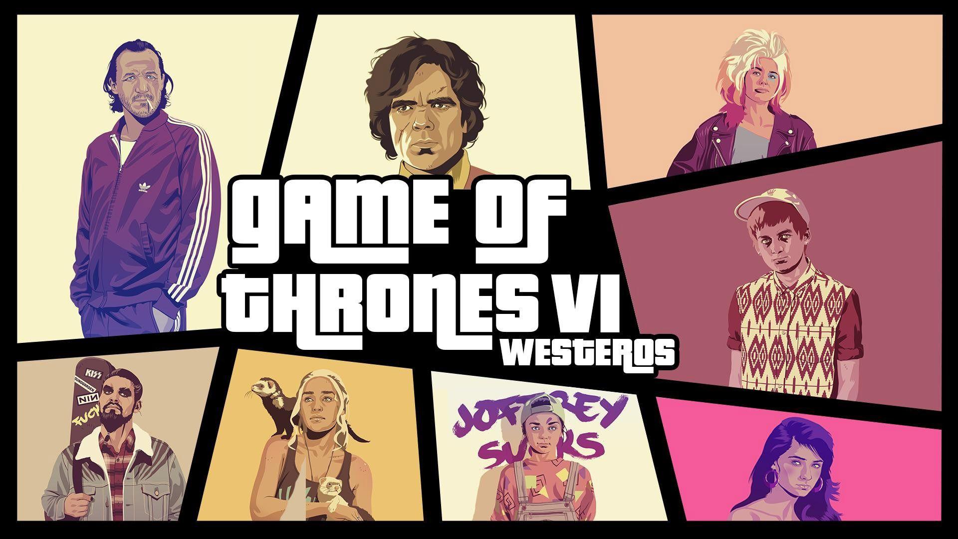 1920x1080 Game Of Thrones Gta Crossover HD Wallpaperx1080