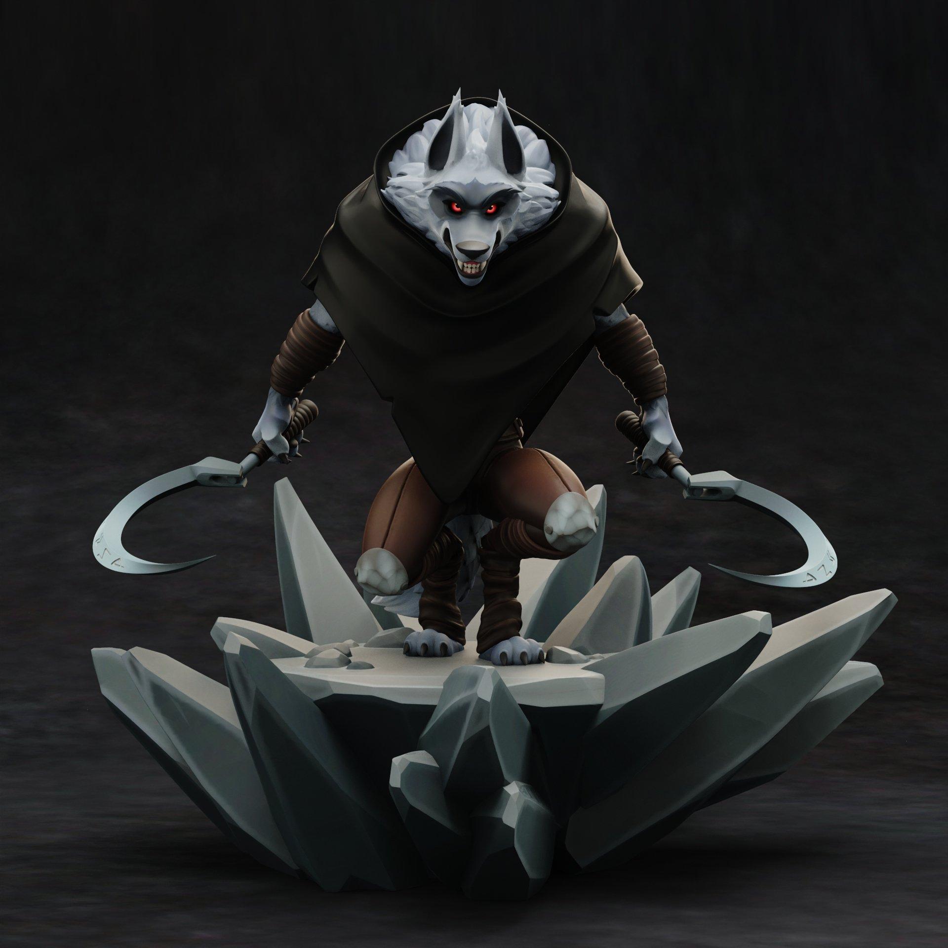 1920x1920 Death Wolf 3D Print Kit