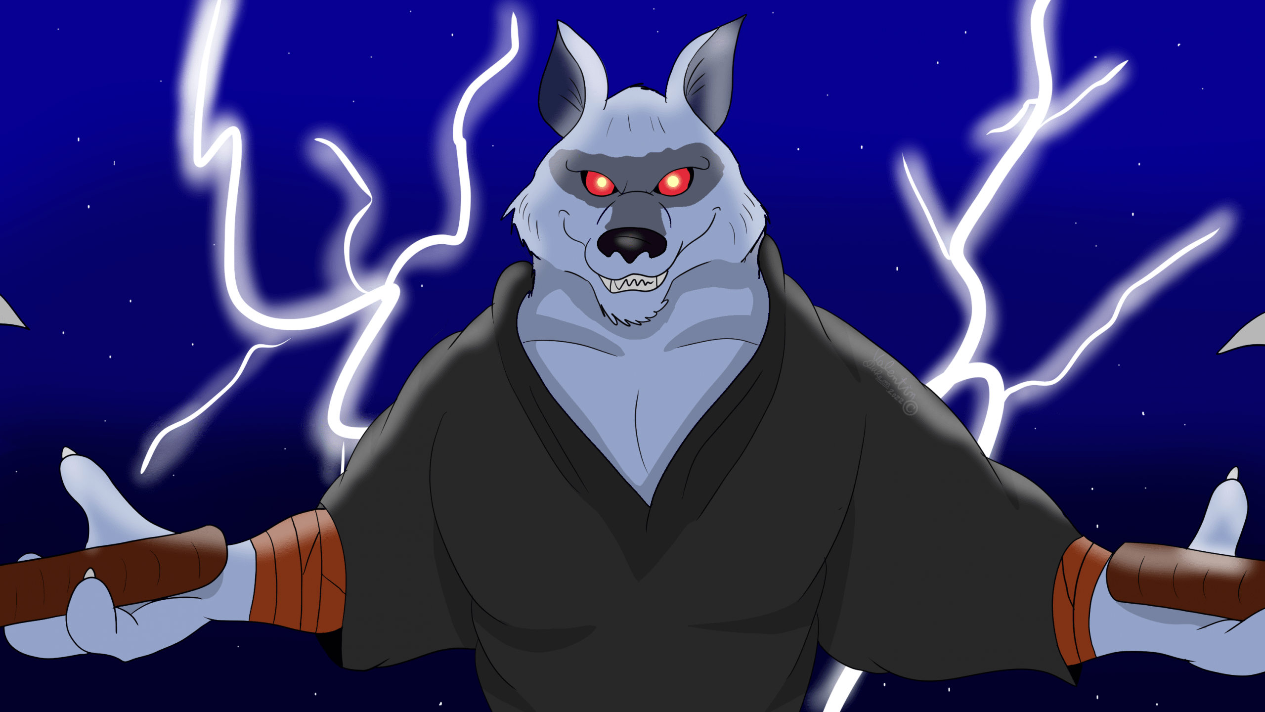 2559x1440 Death Wolf ( Puss in Boots: The Last Wish ) part 2 by tintin18 - Fur Affinity [dot] net
