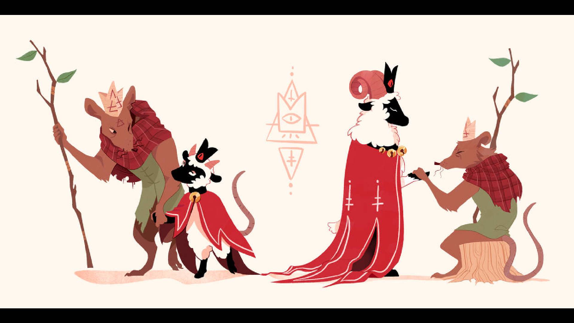 1920x1080 Cult of the Lamb fan art