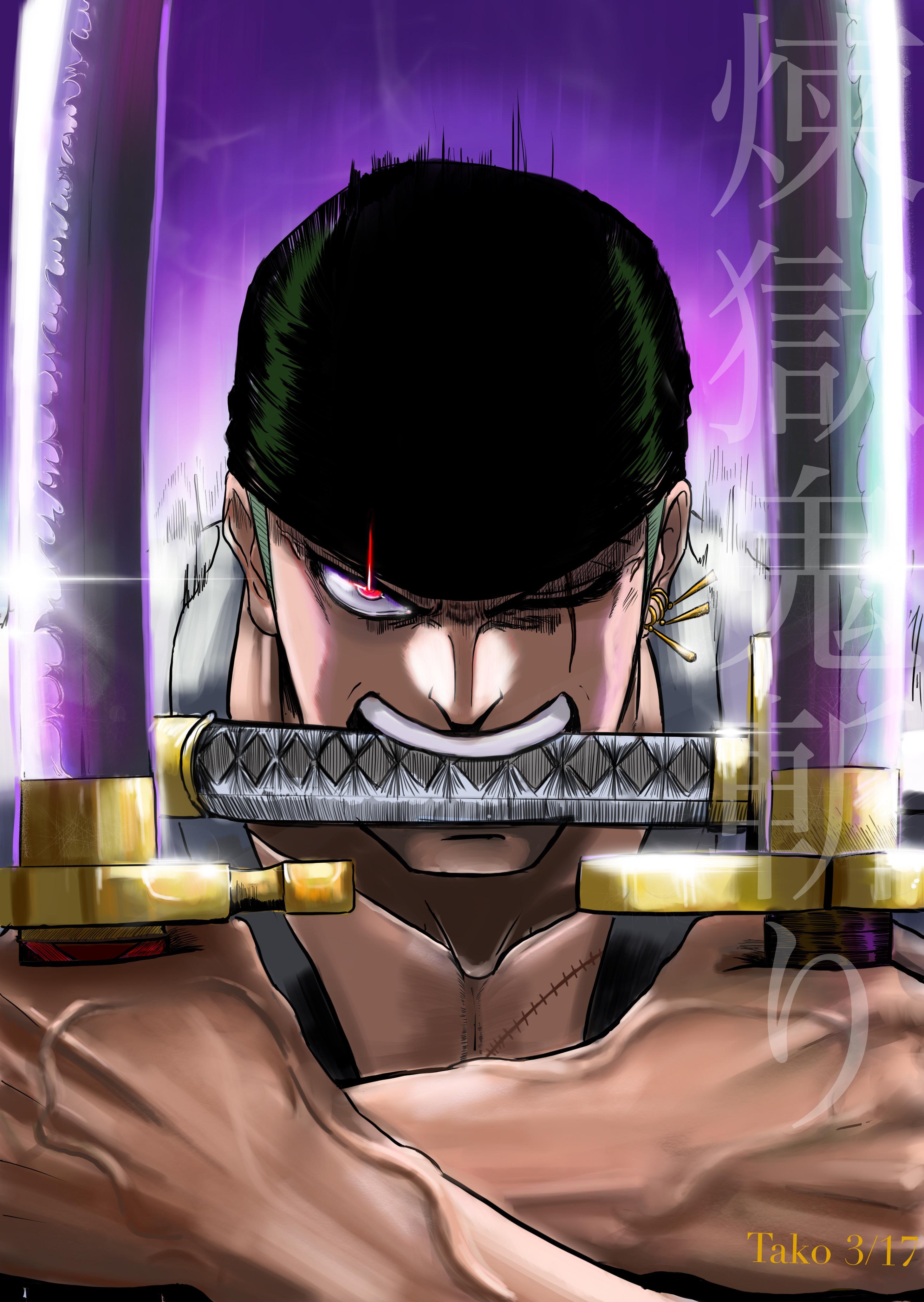 2914x4104 Zoro Onigiri Wallpaper