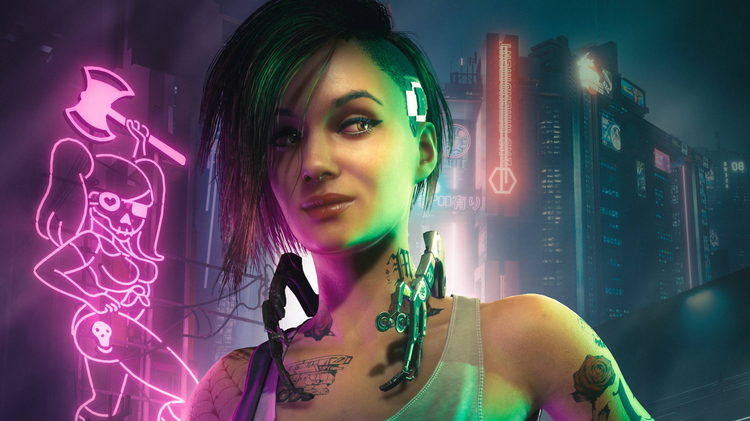 2560x1440 Neon Cyberpunk 2077 HD 1440P Resolution Wallpaper, HD Games 4K Wallpaper, Image, Photo and Background