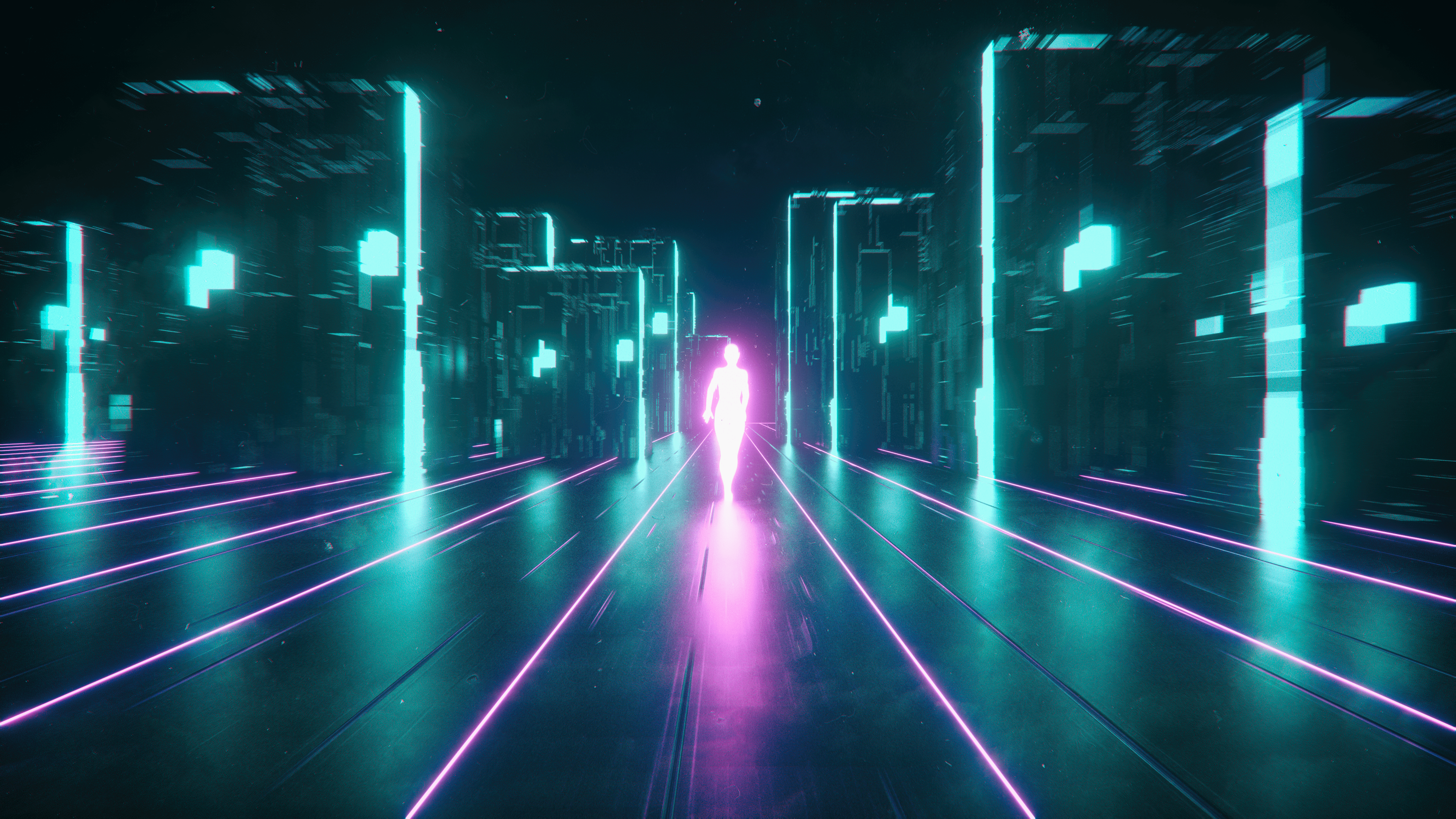3840x2160 neon, cyberpunk Gallery HD Wallpaper