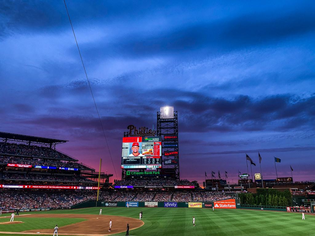 1024x768 Citizens Bank Park Sunset