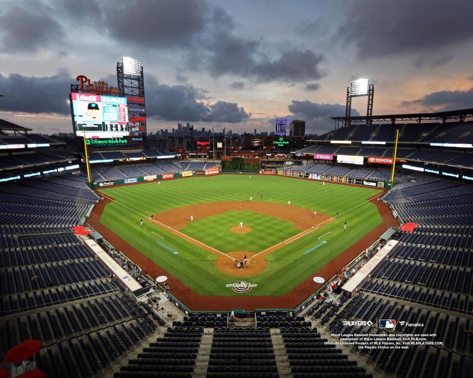 1600x1280 Citizens Bank Park Philadelphia Phillies Unsigned Sunset General View Photograph