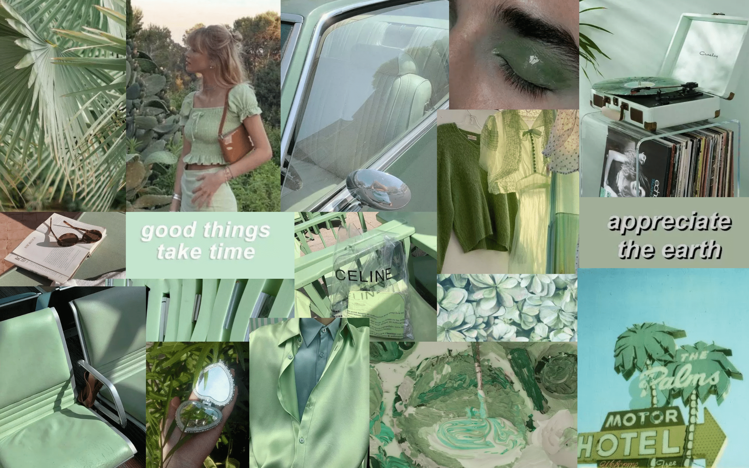 2560x1600 Green Aesthetic Wallpaper. Macbook wallpaper, Green aesthetic, Aesthetic desktop wallpaper