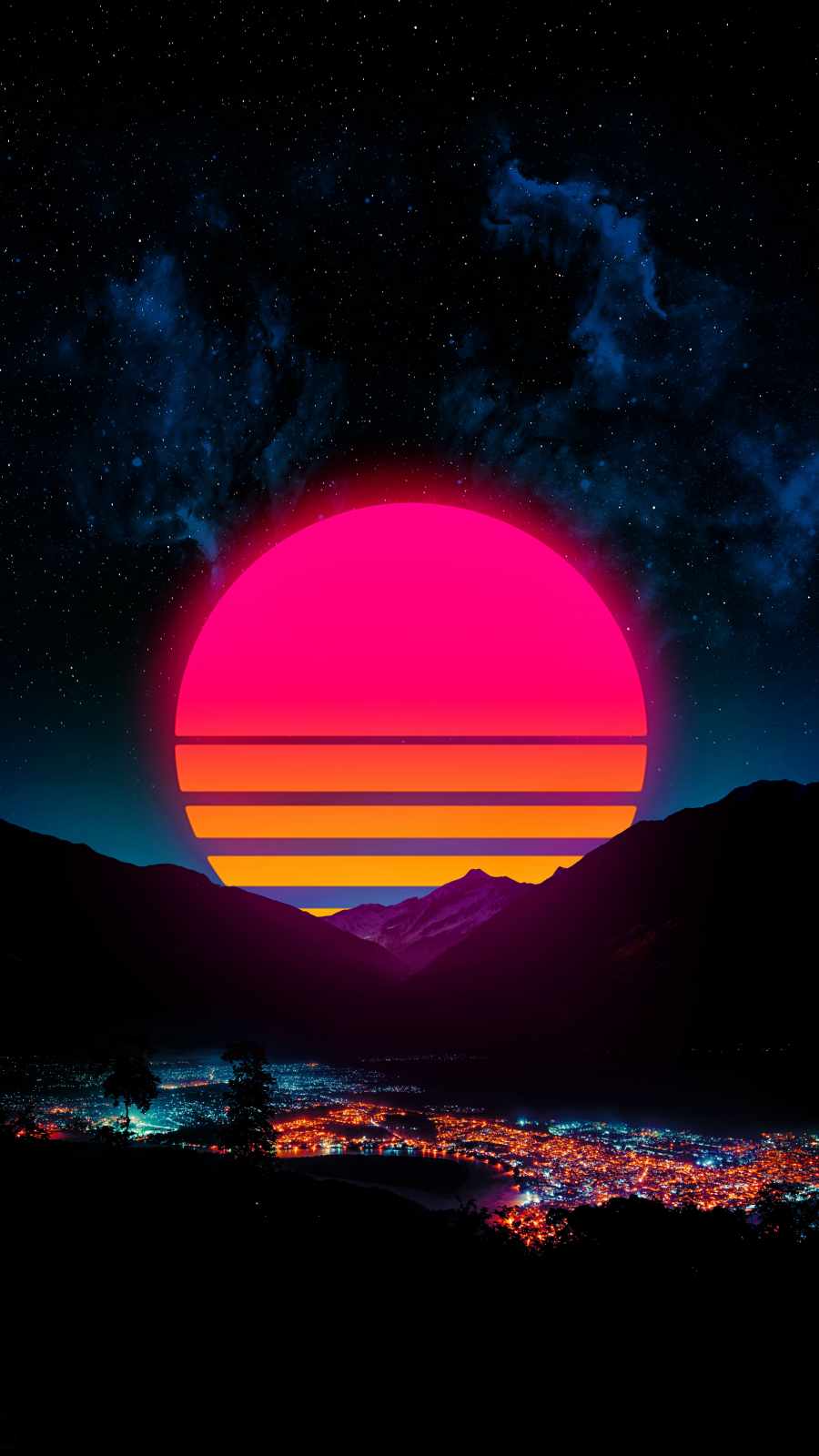 900x1600 Retrowave Mon 4K IPhone Wallpaper Wallpaper : iPhone Wallpaper