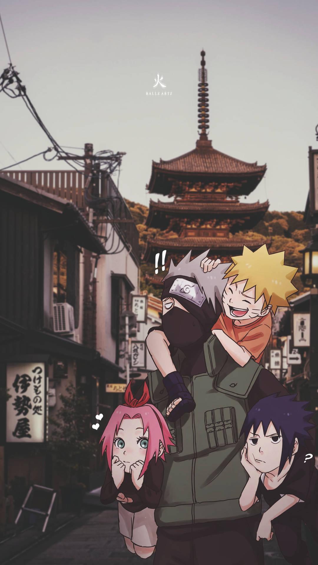 1080x1920 Download Team 7 Naruto Lounging iPhone Wallpaper
