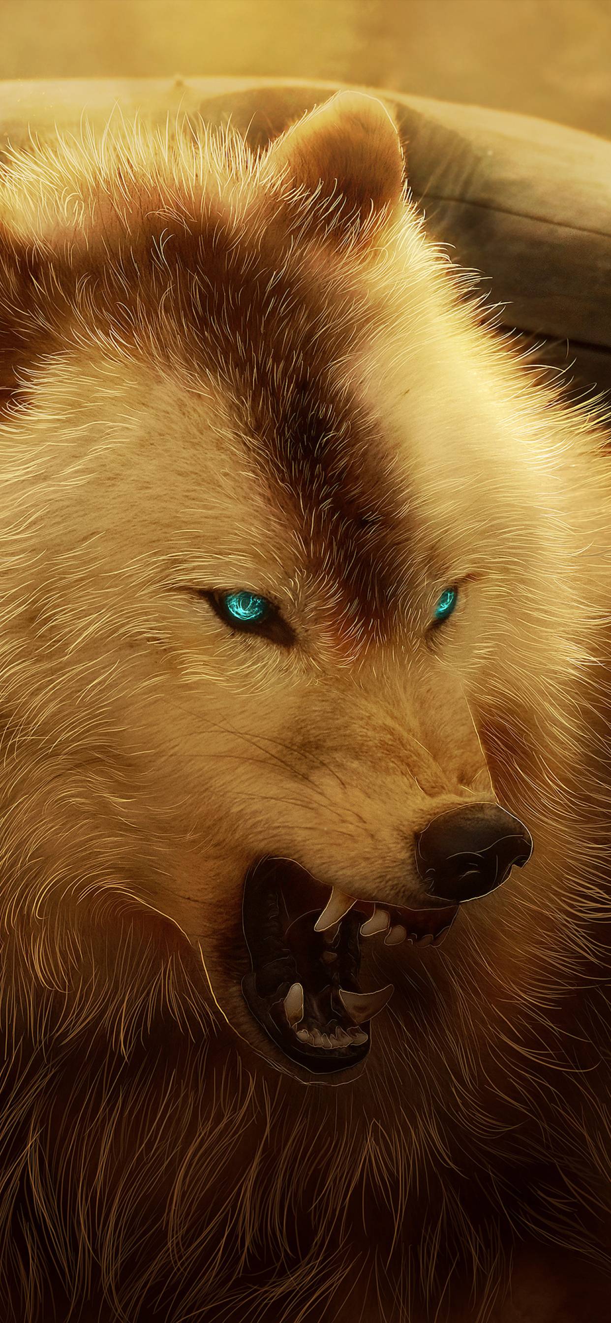 1242x2688 Angry Wolf iPhone XS MAX Wallpaper, HD Artist 4K Wallpaper, Image, Photo and Background