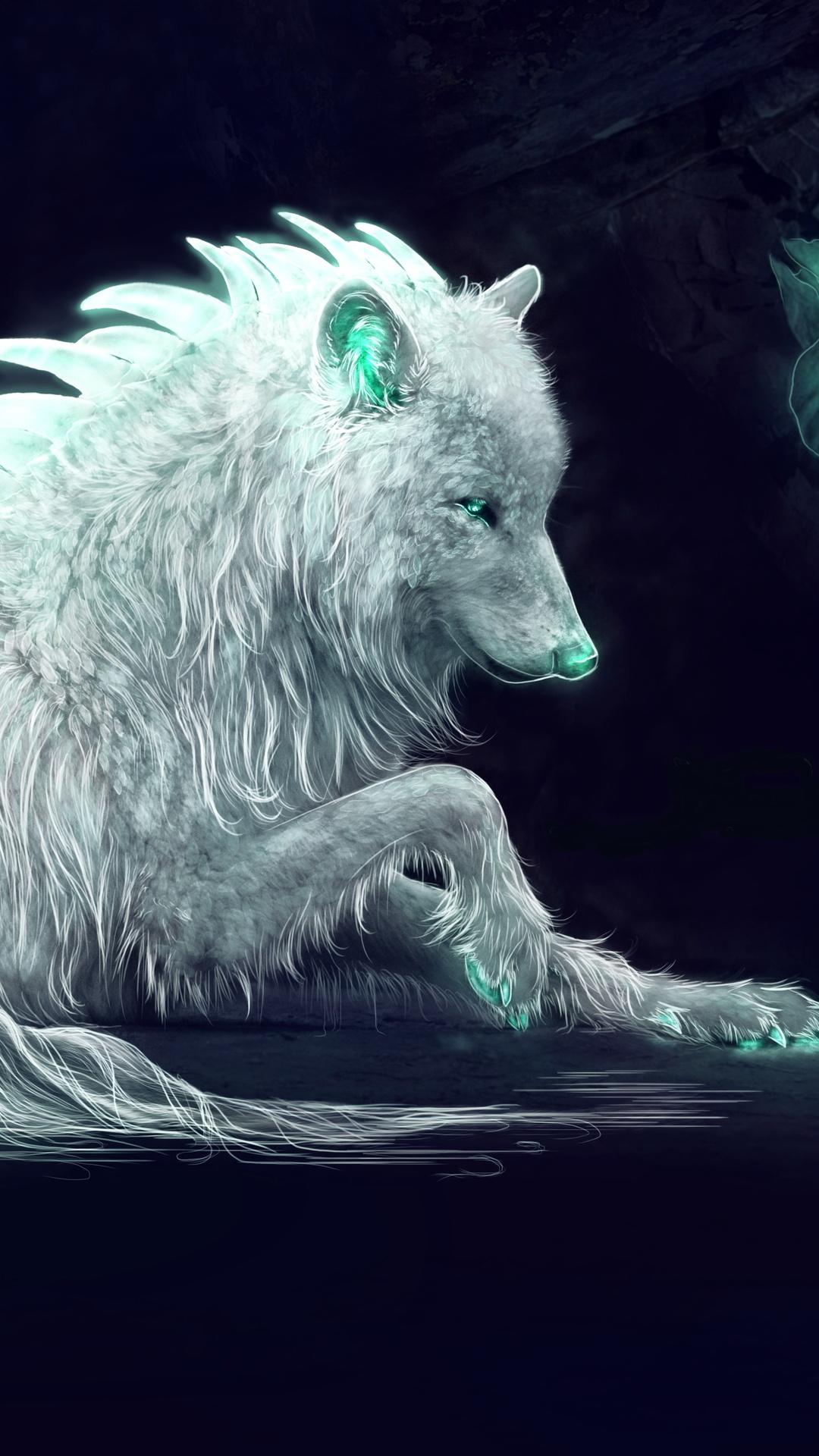 1080x1920 White Wolf Fan Art iPhone 6s, 6 Plus, Pixel xl , One Plus 3t, 5 HD 4k Wallpaper, Image, Background, Photo and Picture