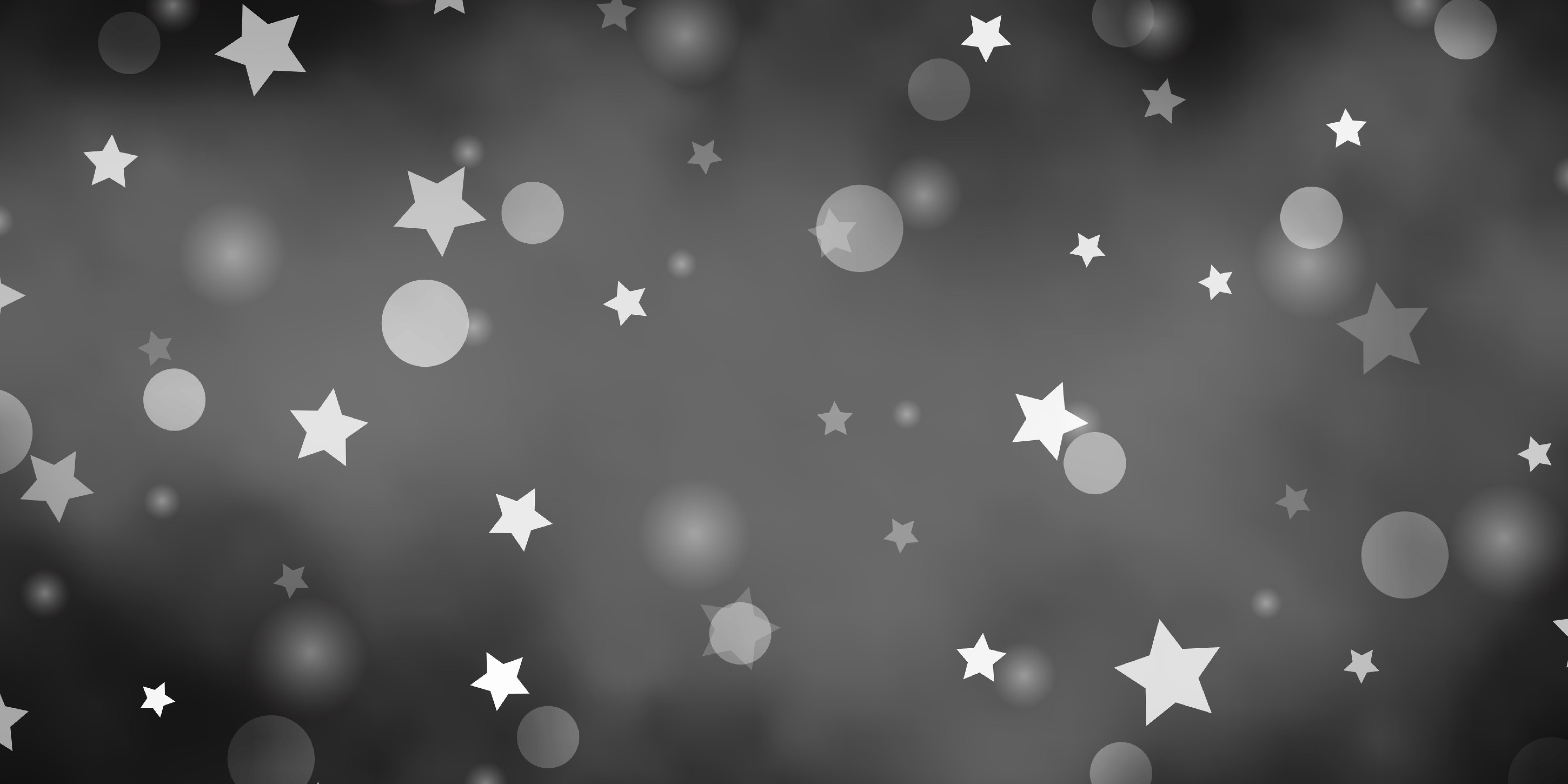 6000x3000 Light Gray vector pattern with circles stars Colorful disks stars on simple gradient background Pattern for trendy fabric wallpaper