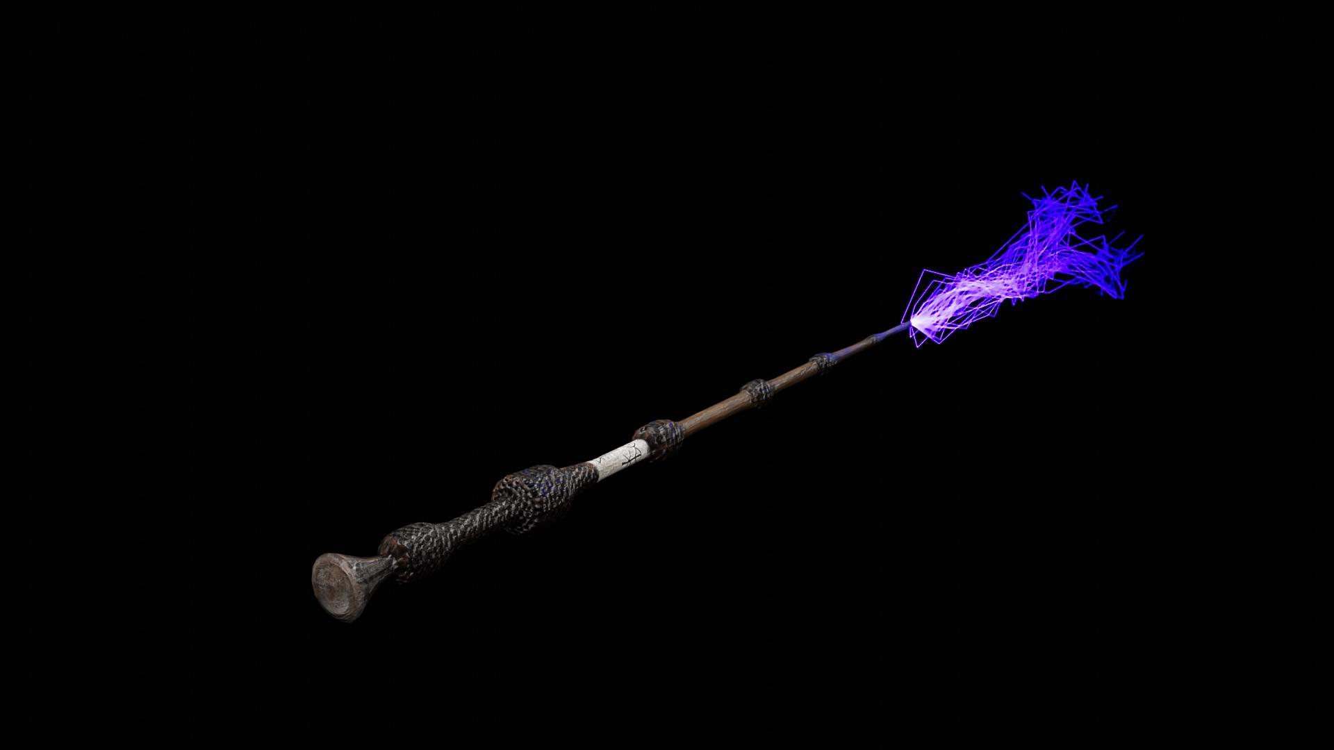1920x1080 Elder Wand, rendered in Blender !