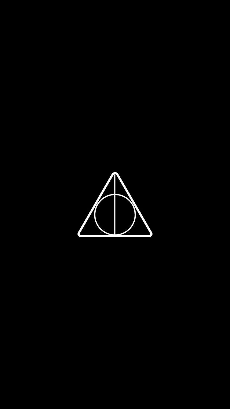 736x1308 The Deathly Hallows Background Minimalist Wallpaper. Papel de parede de fundo branco, Papel de parede de fundo, Papéis de parede bonitos