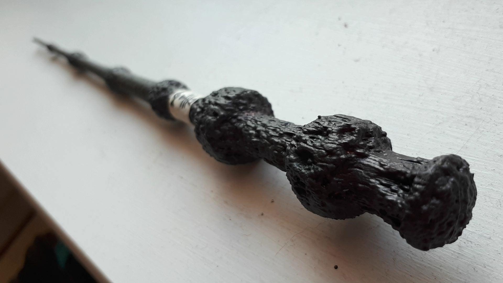 1920x1080 3D printed and painted the Elder Wand. It's too dark, but I'm proud of it!